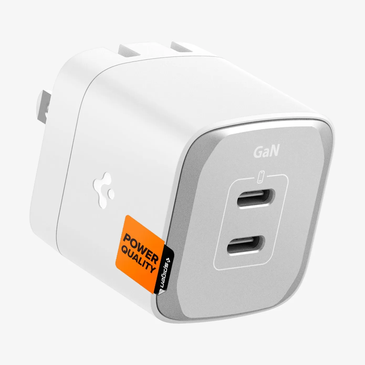 Spigen Chargers·Wall Chargers | ArcStation™ Pro GaN Dual Port | 30W White