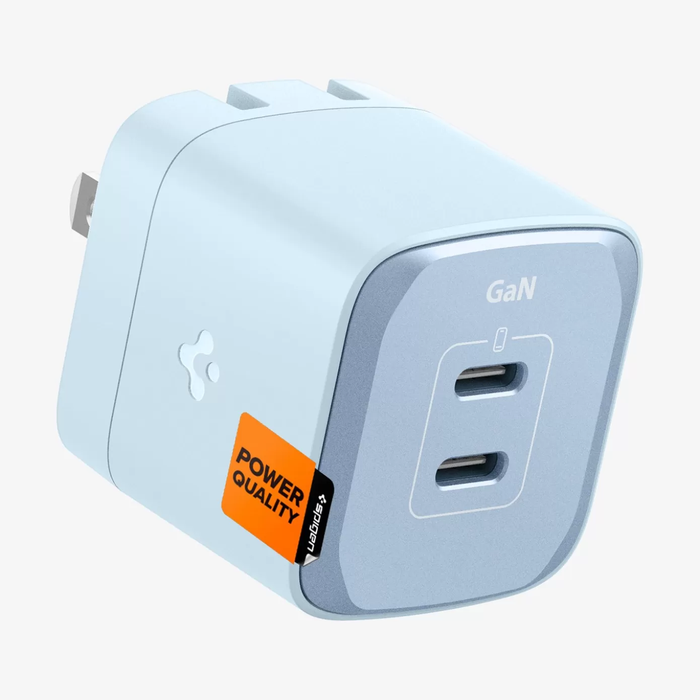 Spigen Chargers·Wall Chargers | ArcStation™ Pro GaN Dual Port | 30W Sierra Blue