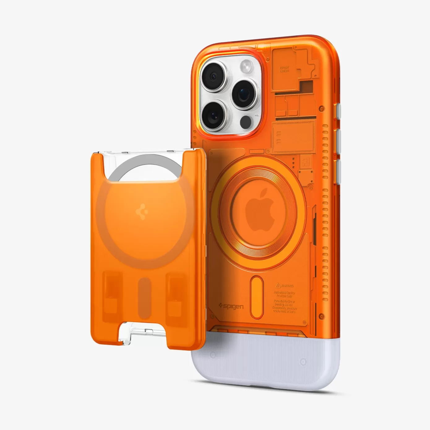 Spigen Iphone·Iphone 16 Pro Max | Iphone·Iphone 16 Pro | Classic C1 Wallet Set (MagFit) Tangerine