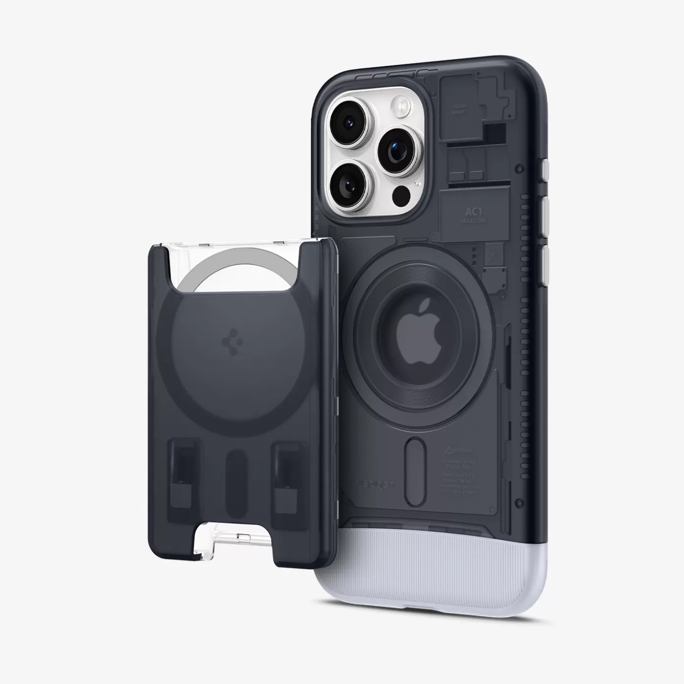 Spigen Iphone·Iphone 15 Pro Max | Iphone·Iphone 15 Pro | Classic C1 Wallet Set (MagFit) Graphite