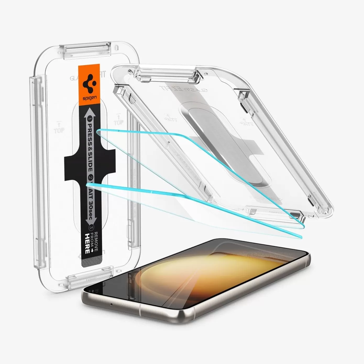 Spigen Galaxy S·Galaxy S23 Plus | Galaxy S·Galaxy S23 | GLAS.tR EZ Fit Transparency