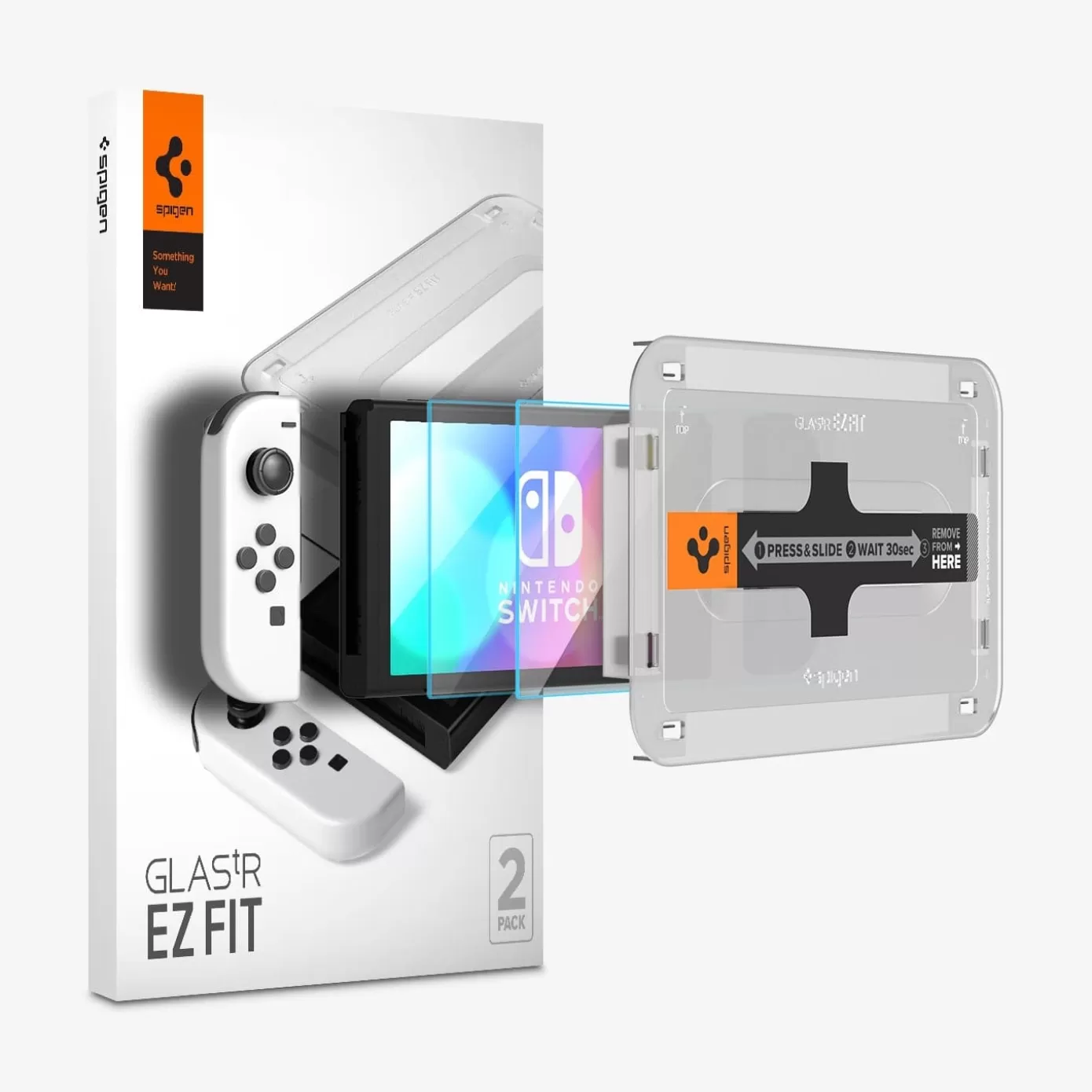 Spigen Gaming·Nintendo Switch | GLAS.tR EZ Fit Clear