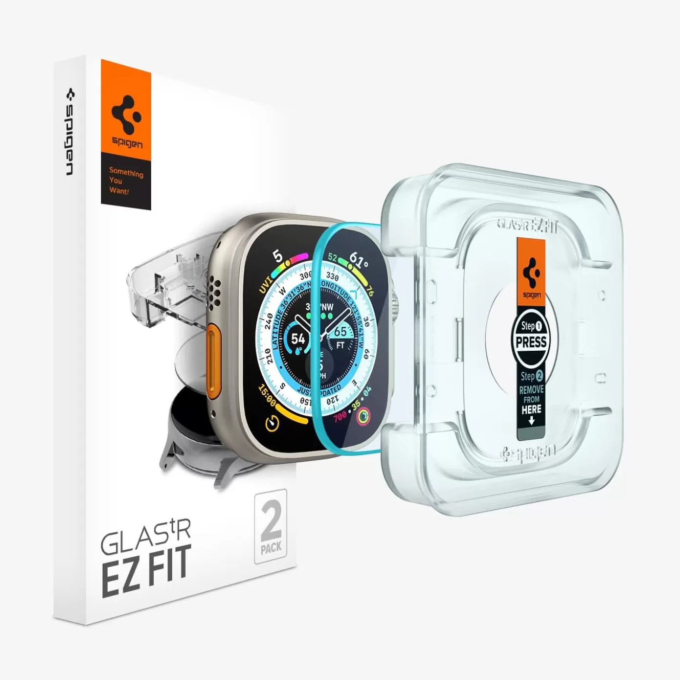 Spigen Apple Watch·Apple Watch Ultra Series | Glas.tR EZ Fit Clear