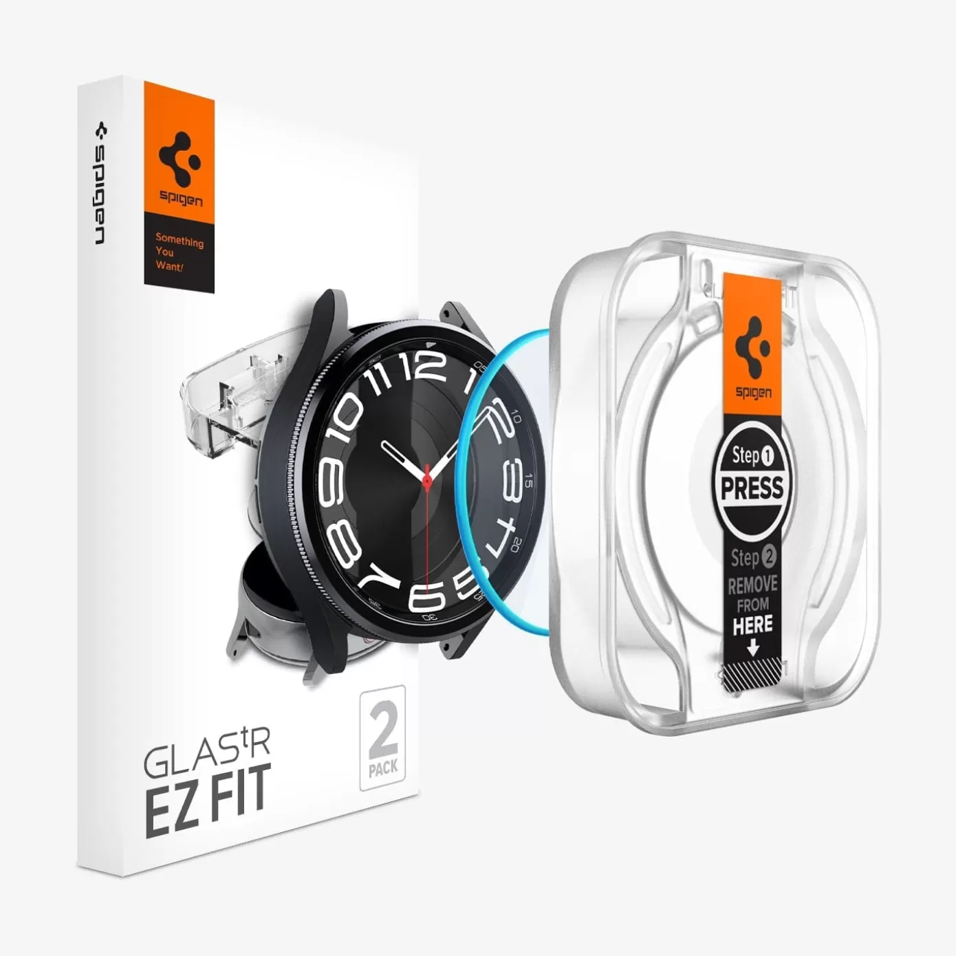 Spigen Galaxy Watch | GLAS.tR EZ Fit Clear