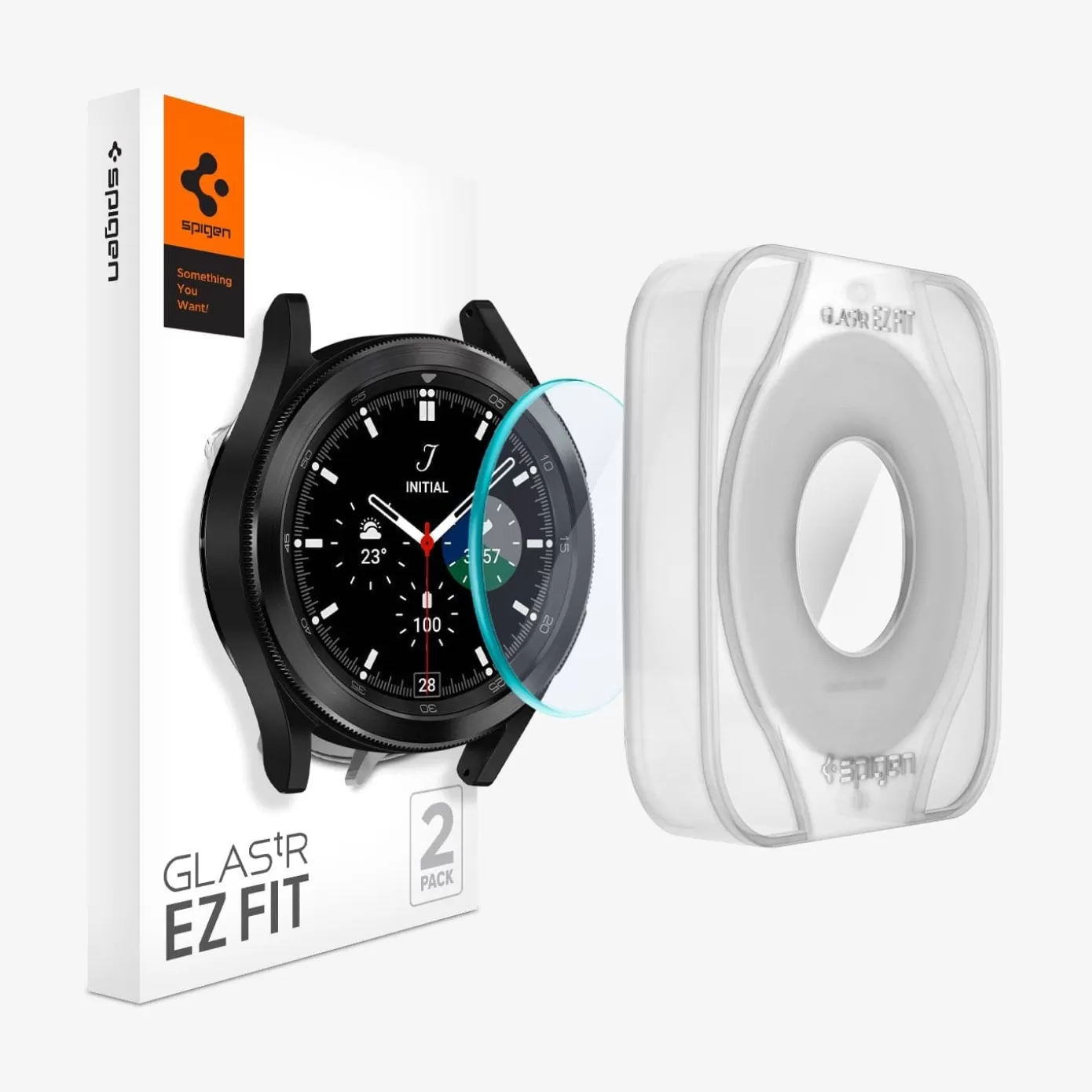 Spigen Galaxy Watch | GLAS.tR EZ Fit Clear