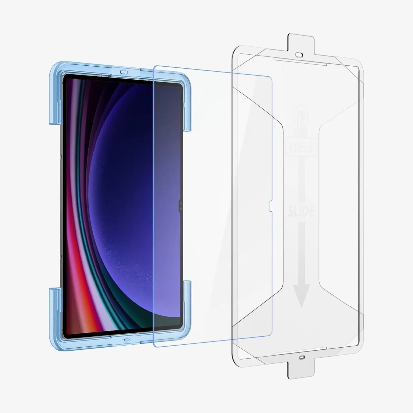 Spigen Galaxy Tab·Galaxy Tab S | GLAS.tR EZ FIT Clear