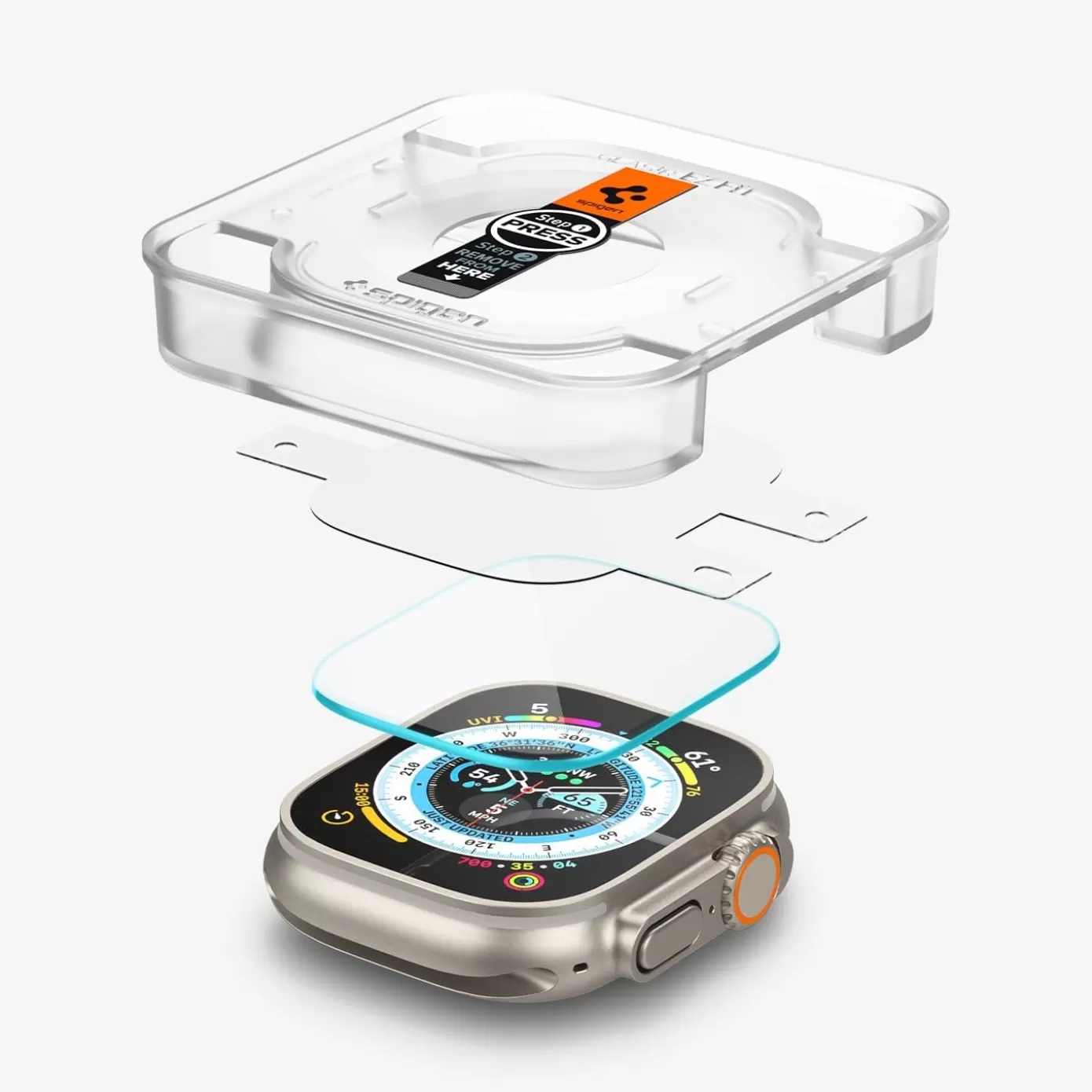 Spigen Apple Watch·Apple Watch Ultra Series | Glas.tR EZ Fit Clear