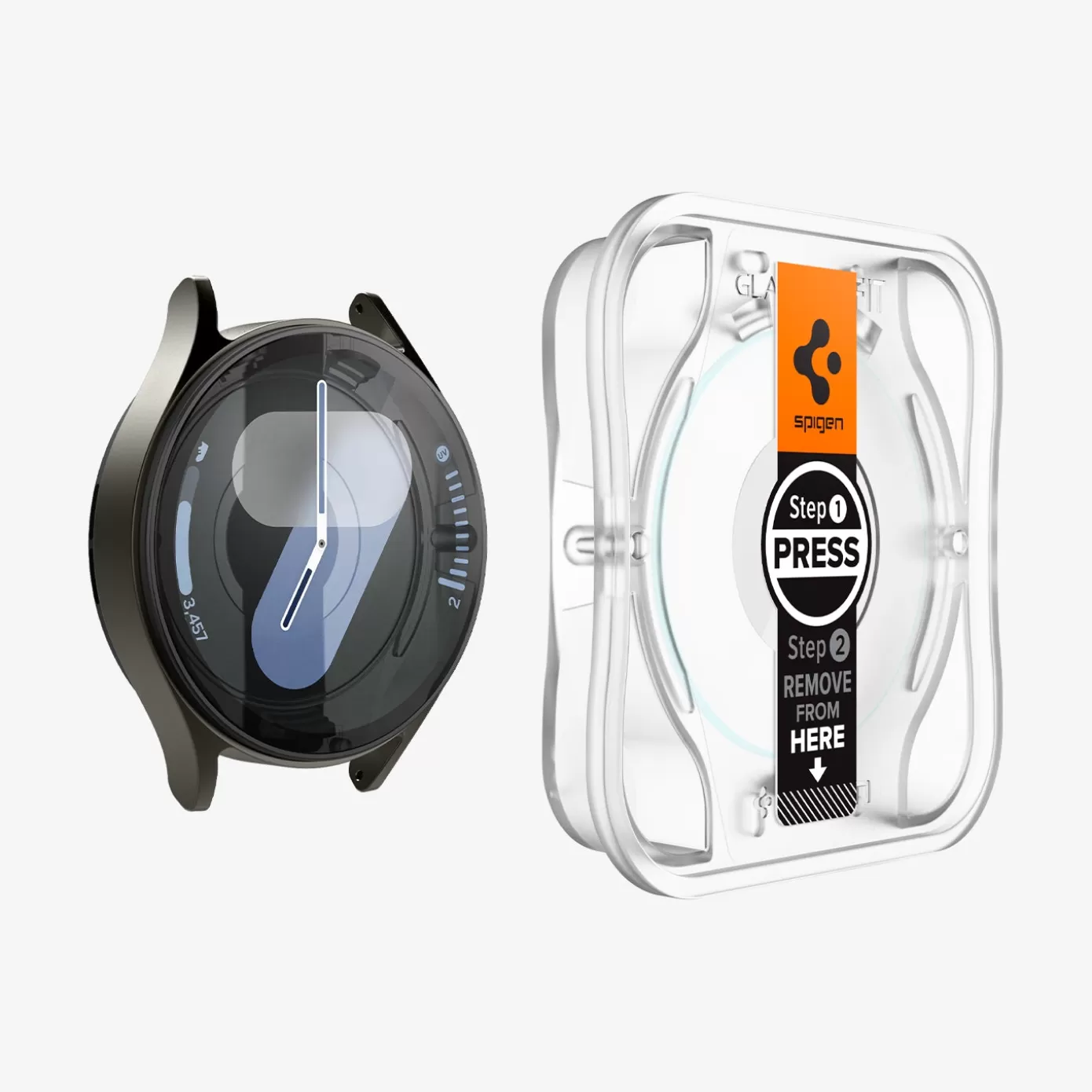 Spigen Galaxy Watch | GLAS.tR EZ Fit Clear