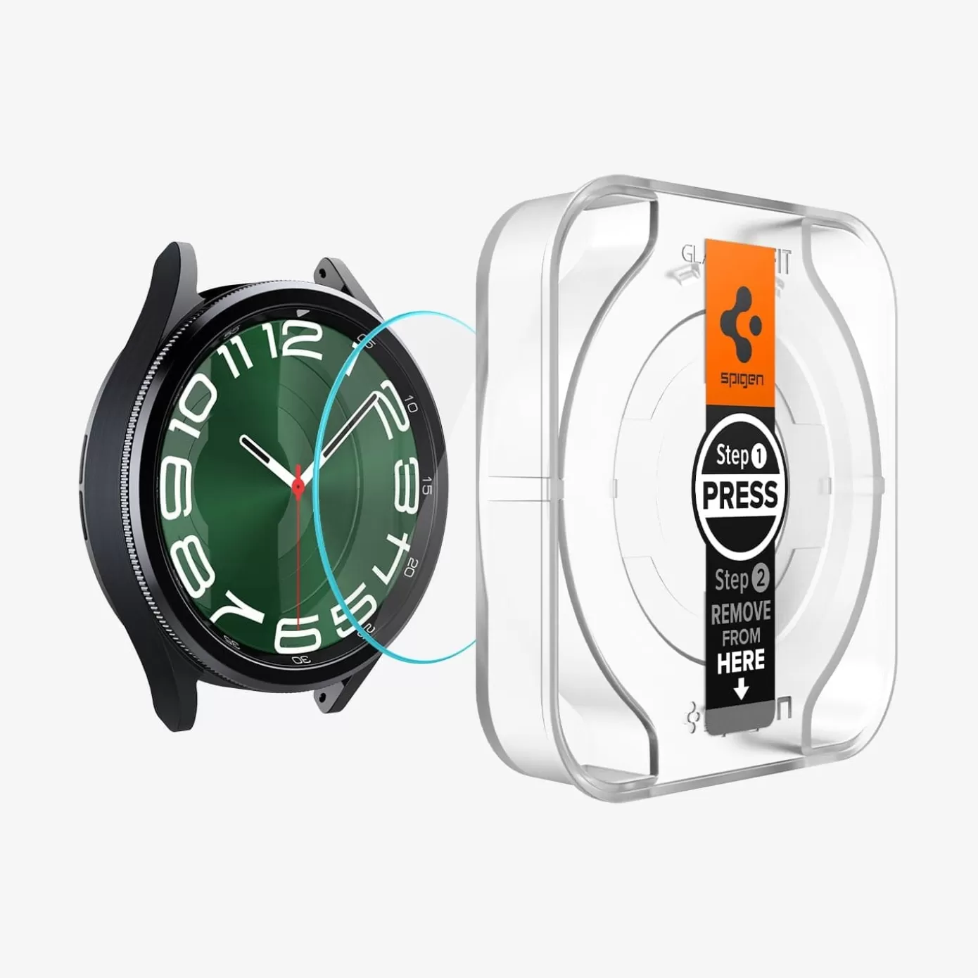 Spigen Galaxy Watch | GLAS.tR EZ Fit Clear