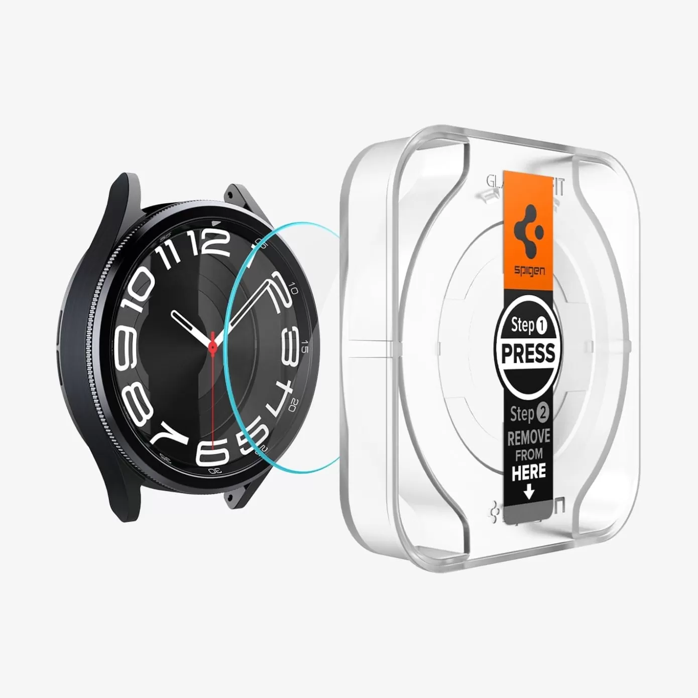 Spigen Galaxy Watch | GLAS.tR EZ Fit Clear