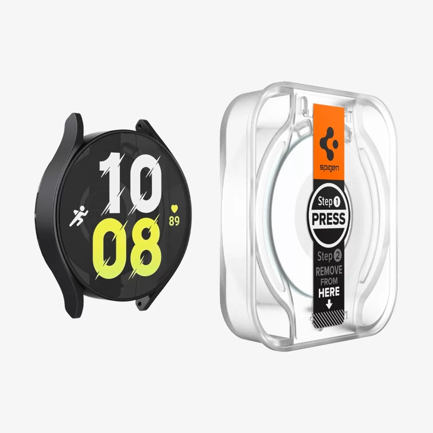 Spigen Galaxy Watch | GLAS.tR EZ Fit Clear