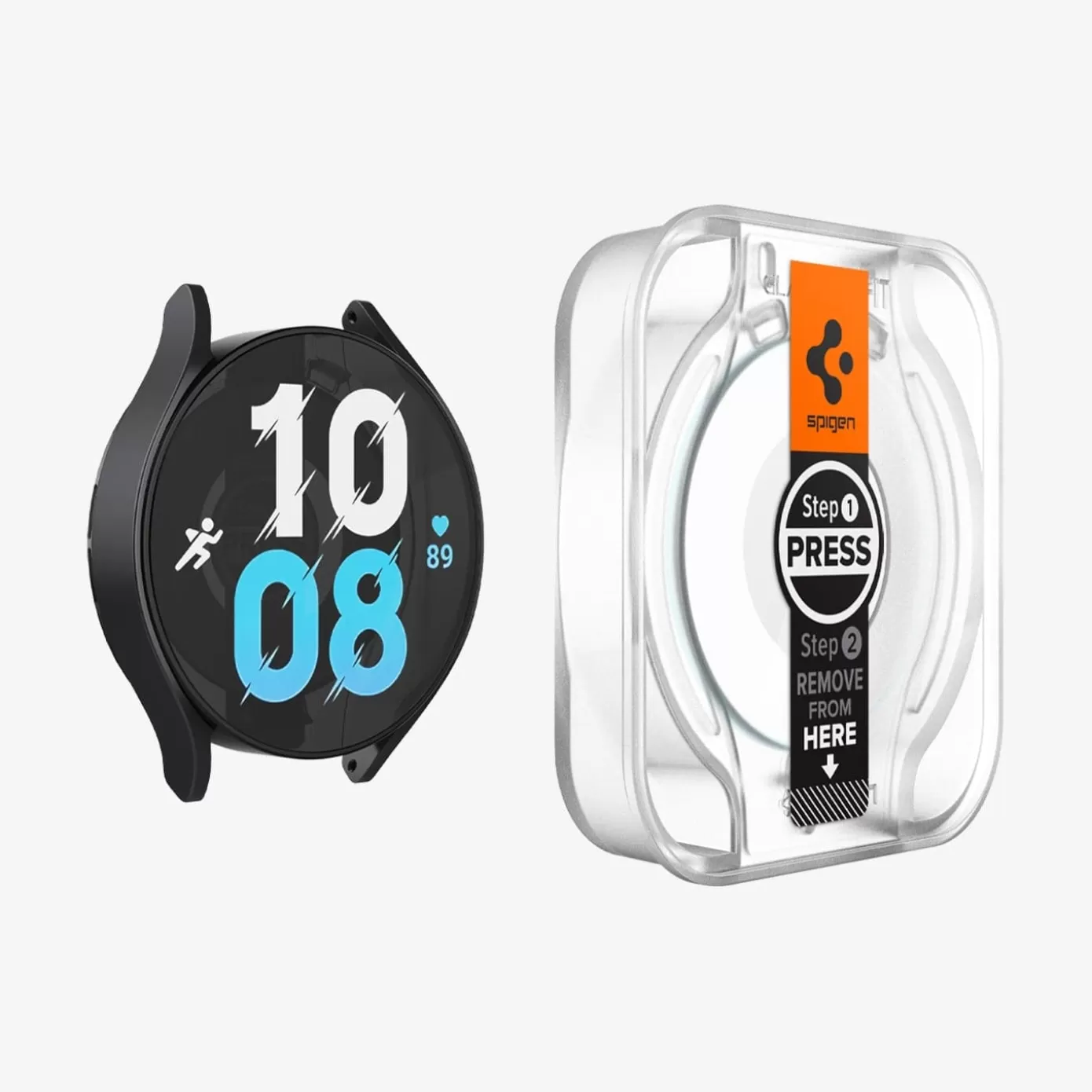 Spigen Galaxy Watch | GLAS.tR EZ Fit Clear