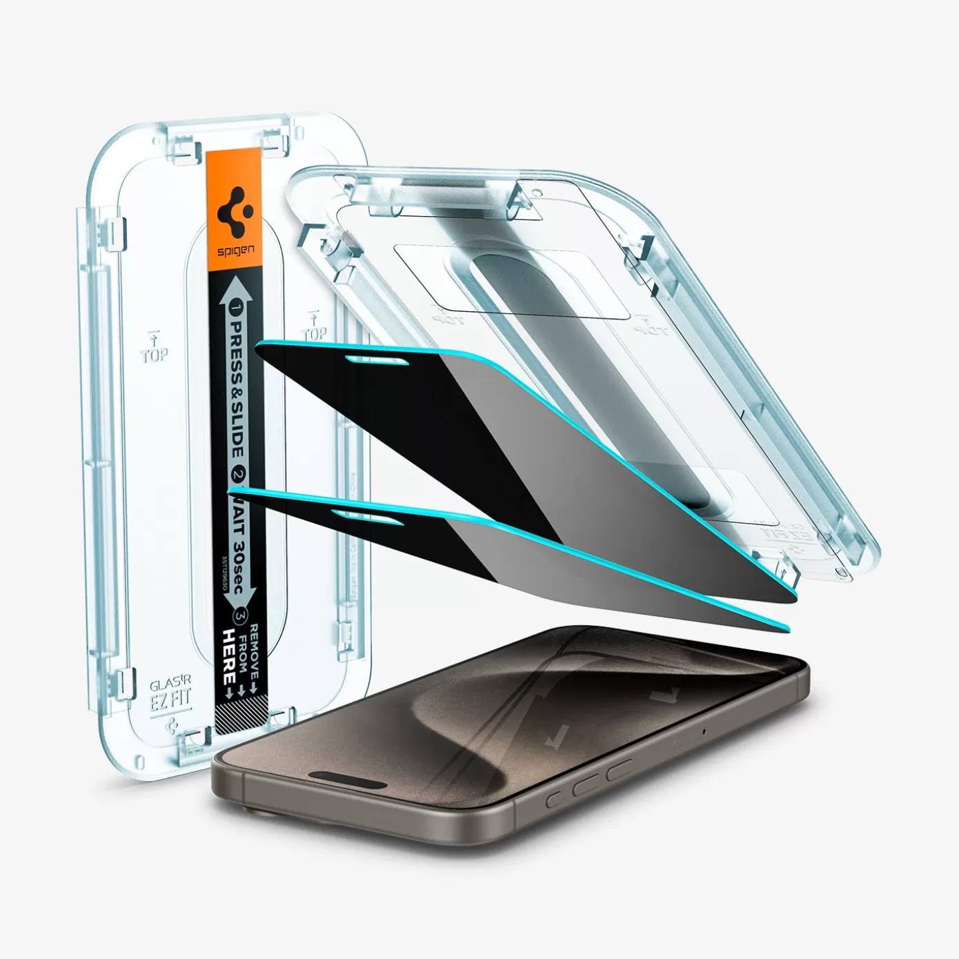 Spigen Iphone·Iphone 15 Pro Max | Iphone·Iphone 15 Pro | GLAS.tR EZ Fit | Privacy