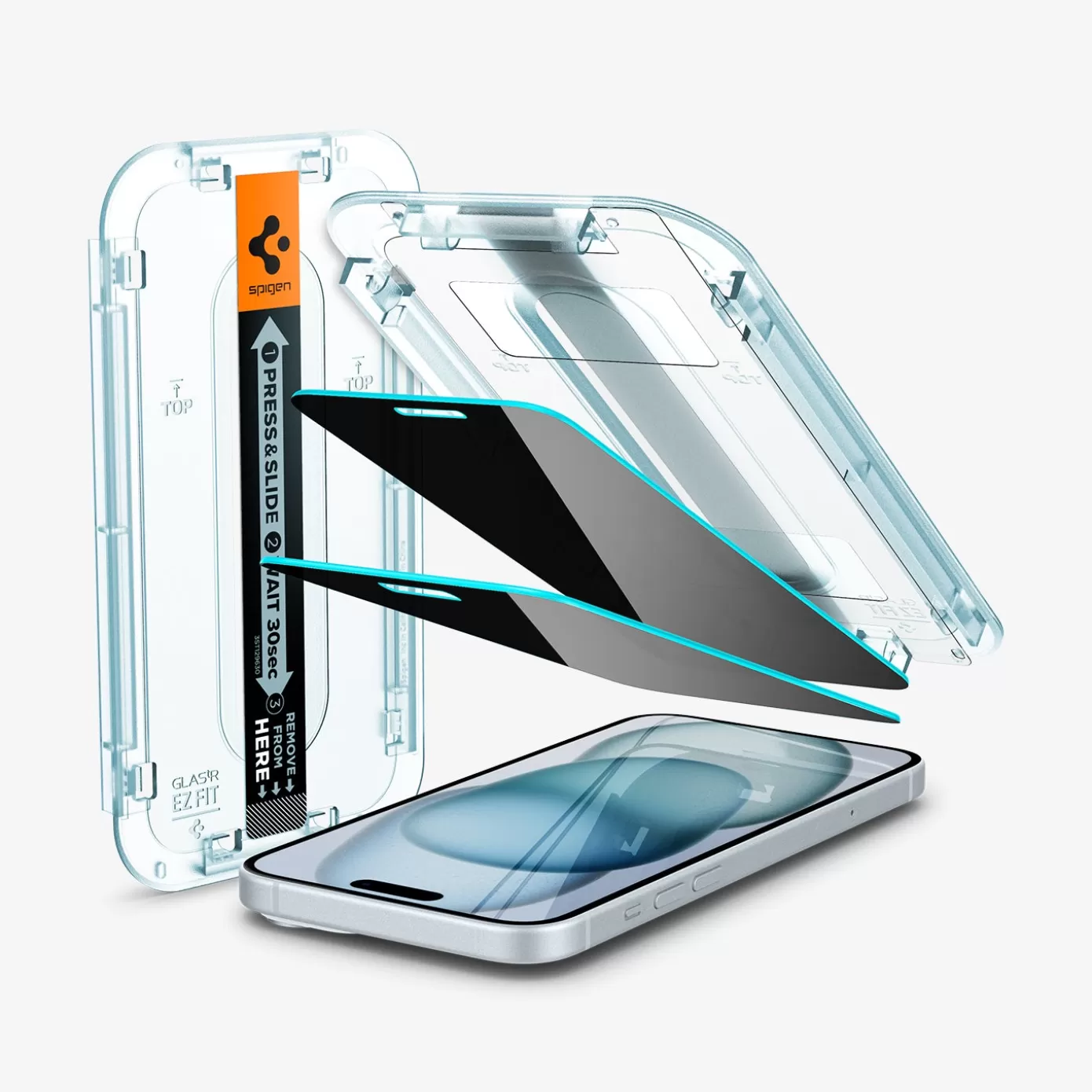 Spigen Iphone·Iphone 15 Pro Max | Iphone·Iphone 15 Pro | GLAS.tR EZ Fit | Privacy