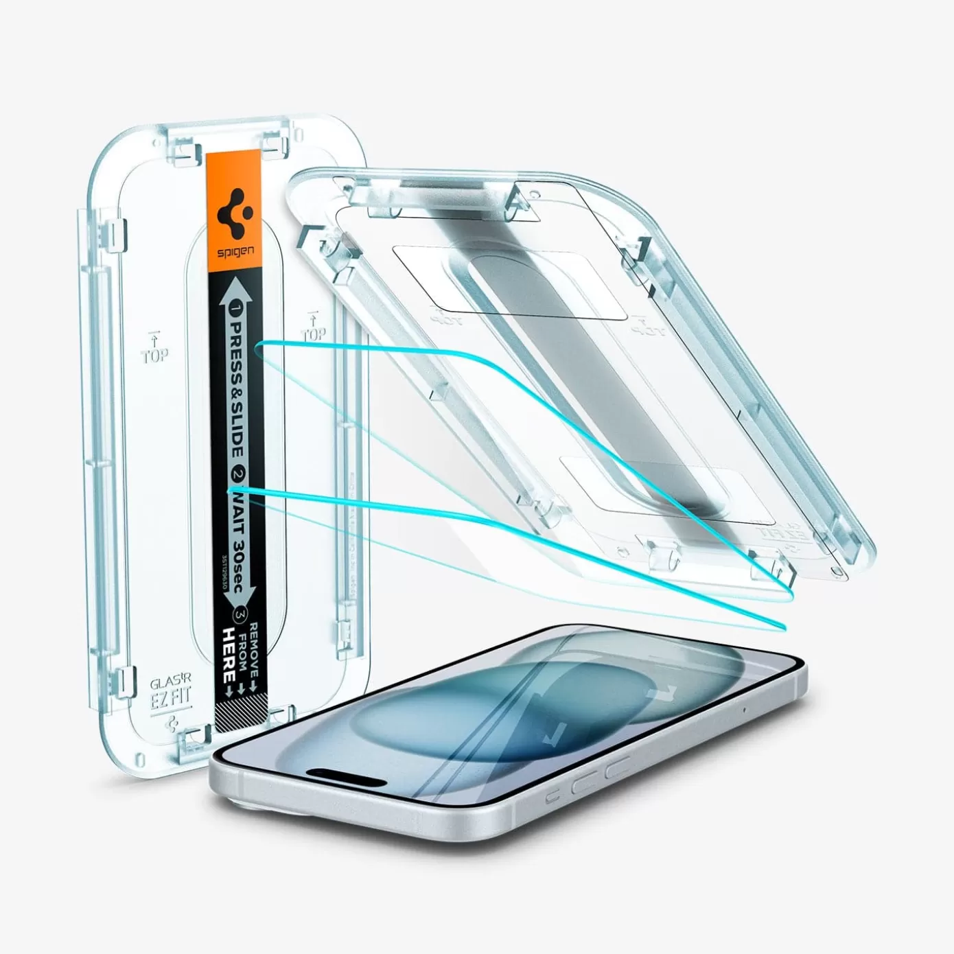 Spigen Iphone·Iphone 15 Pro Max | Iphone·Iphone 15 Pro | GLAS.tR EZ Fit | Sensor Protected Transparent