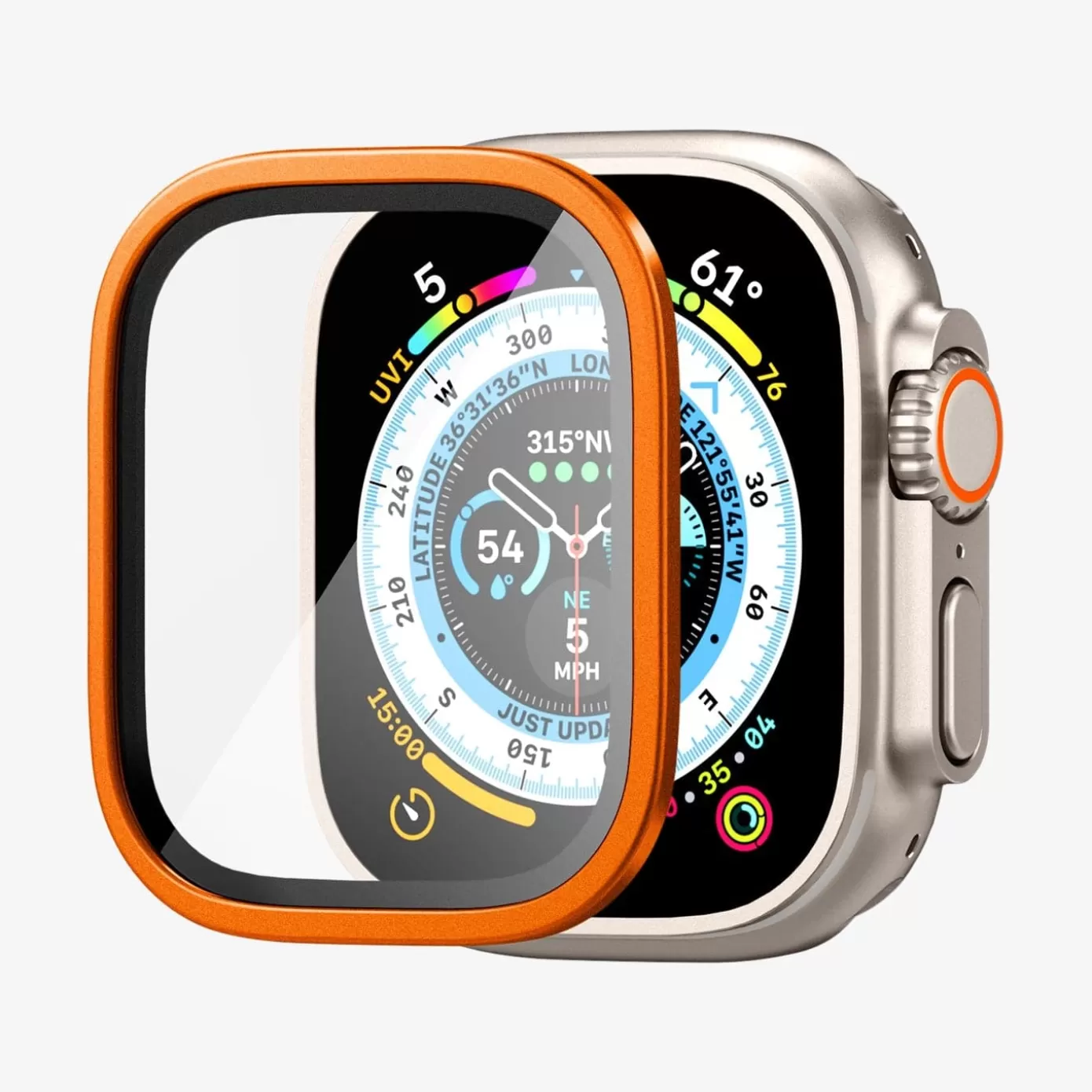 Spigen Apple Watch·Apple Watch Ultra Series | Glas.tR Slim Pro Orange