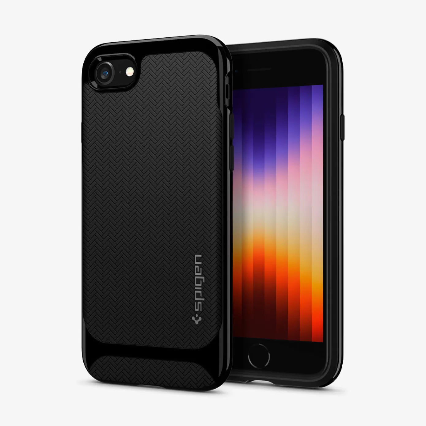 Spigen Iphone·More Iphone Series | Herringbone™ (Neo Hybrid) Shiny Black