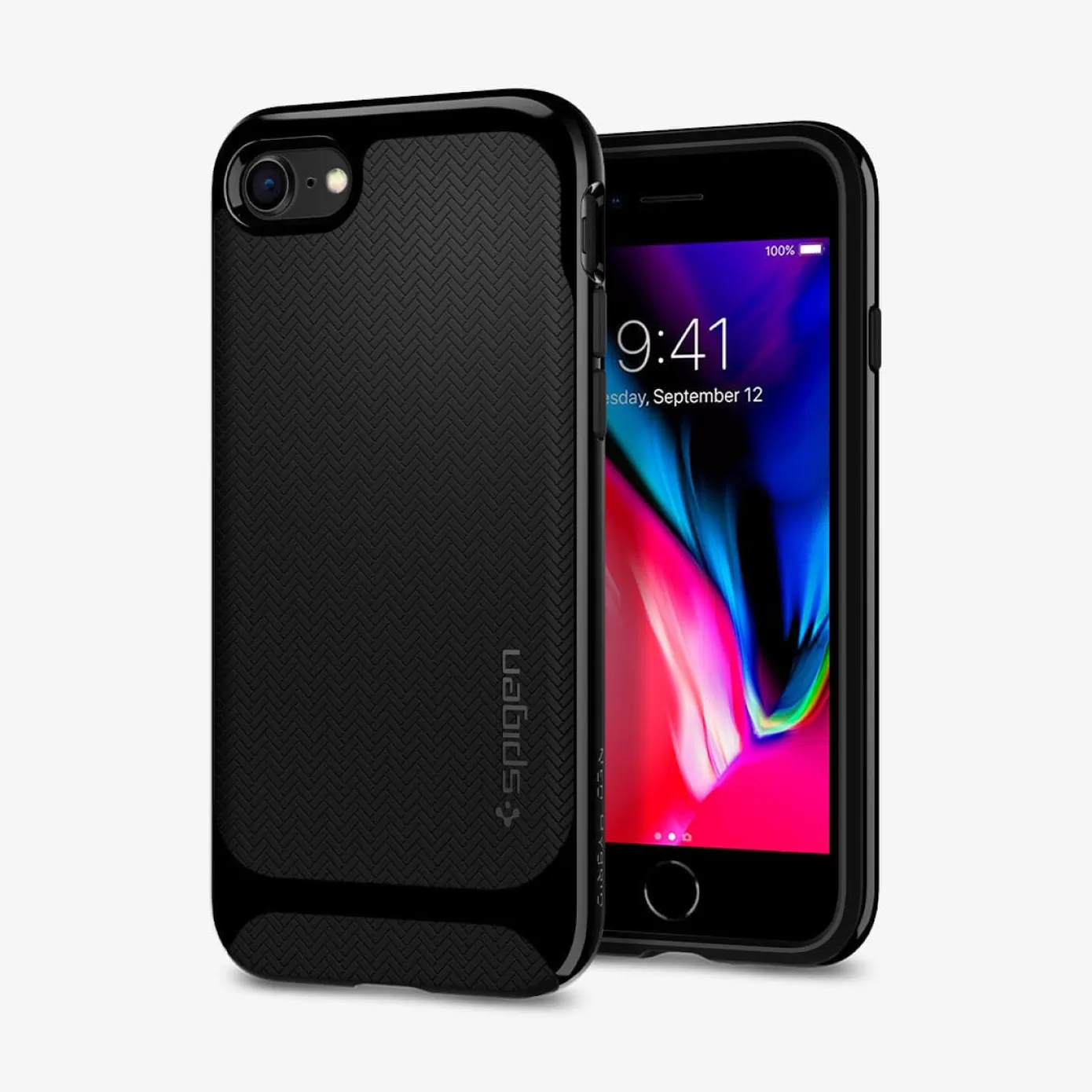 Spigen Iphone·More Iphone Series | Herringbone™ (Neo Hybrid) Shiny Black