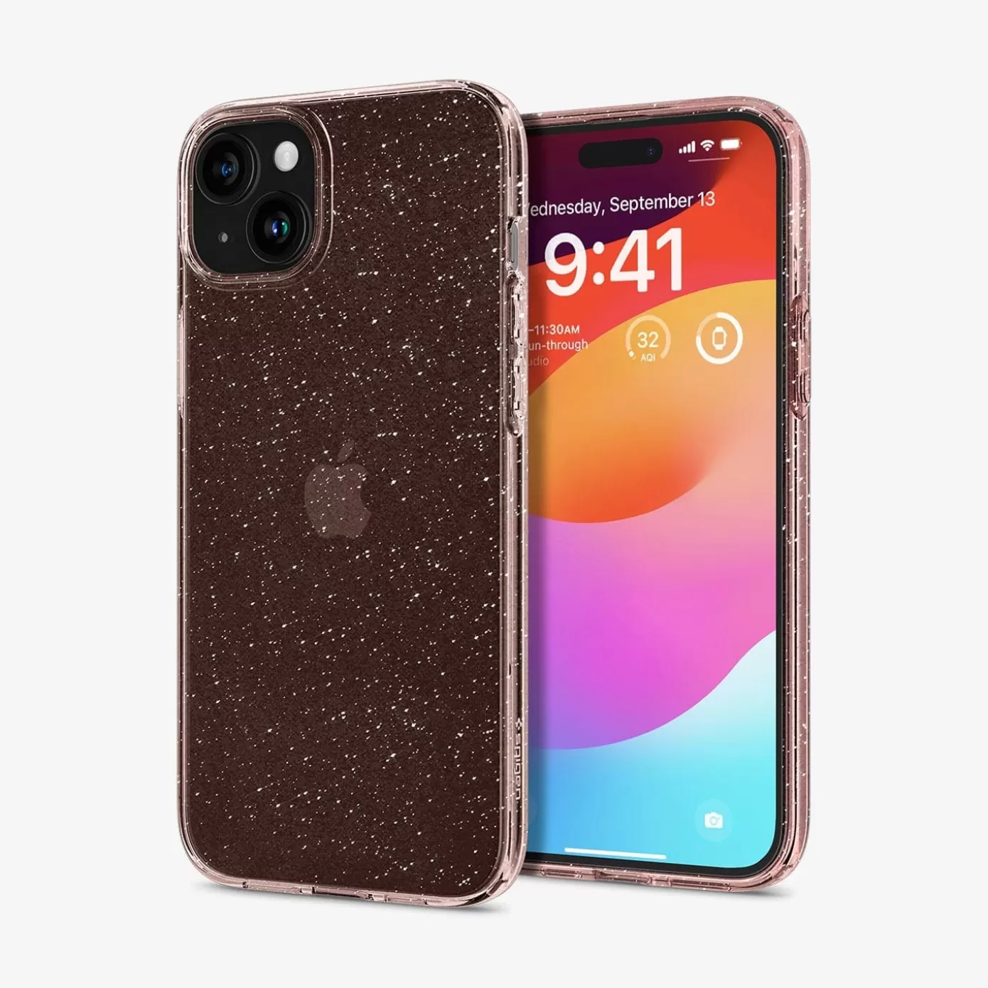 Spigen Iphone·Iphone 15 Pro Max | Iphone·Iphone 15 Pro | Liquid Crystal Glitter Rose Quartz