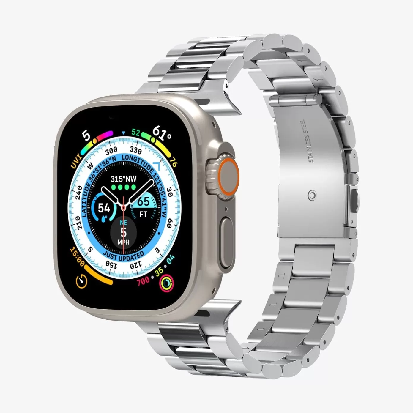 Spigen Apple Watch·Apple Watch Ultra Series | Apple Watch·Apple Watch 10 Series | Modern Fit 316L Band Silver