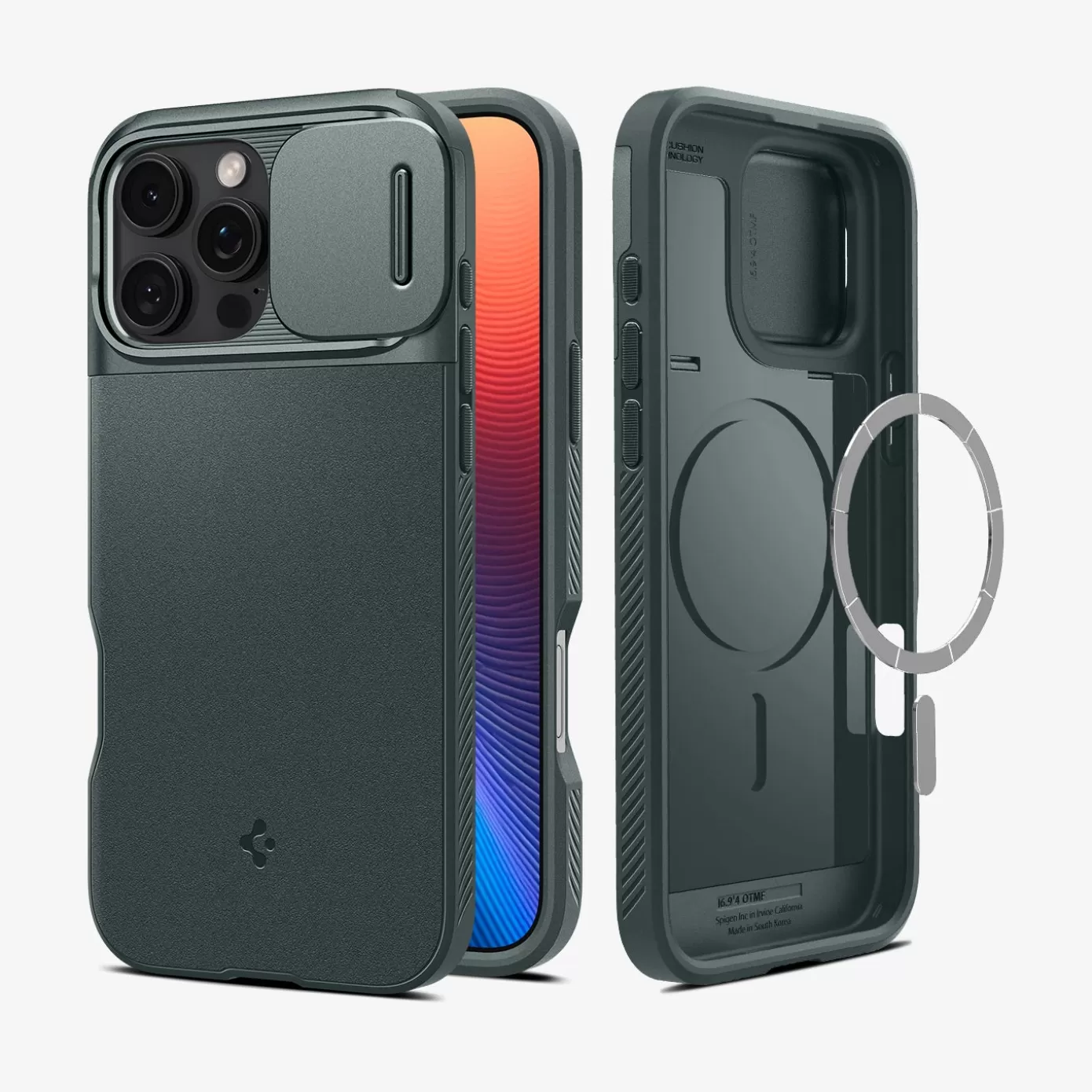 Spigen Iphone·Iphone 16 Pro Max | Iphone·Iphone 16 Pro | Optik Armor (MagFit) Abyss Green