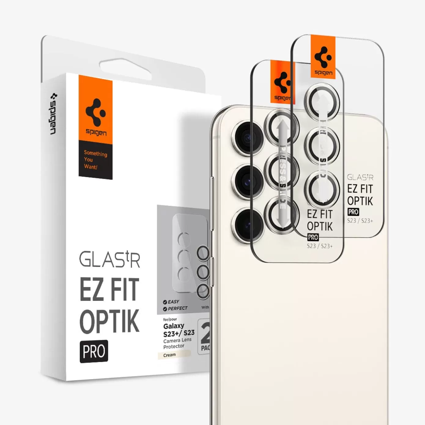 Spigen Galaxy S·Galaxy S23 Ultra | Galaxy S·Galaxy S23 Plus | Optik Pro EZ Fit Cream