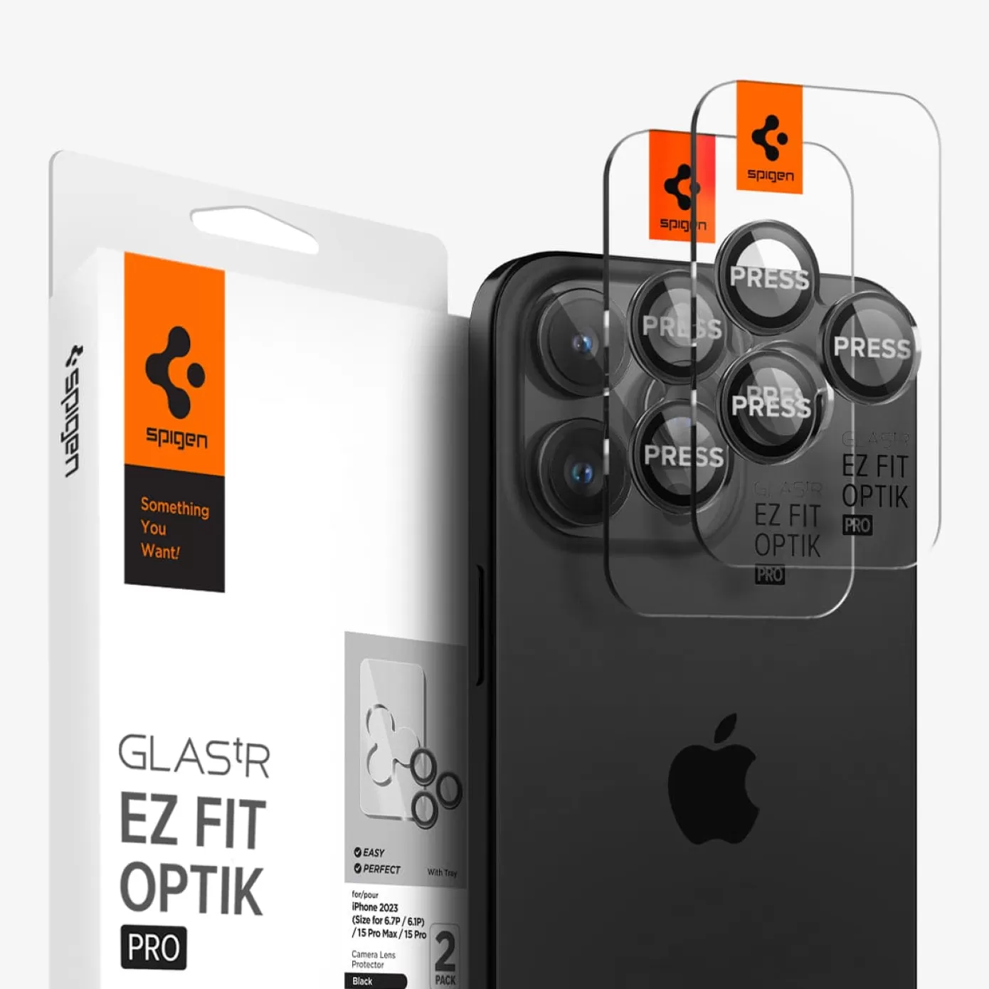 Spigen Iphone·Iphone 15 Pro Max | Iphone·Iphone 15 Pro | Optik Pro EZ Fit Black