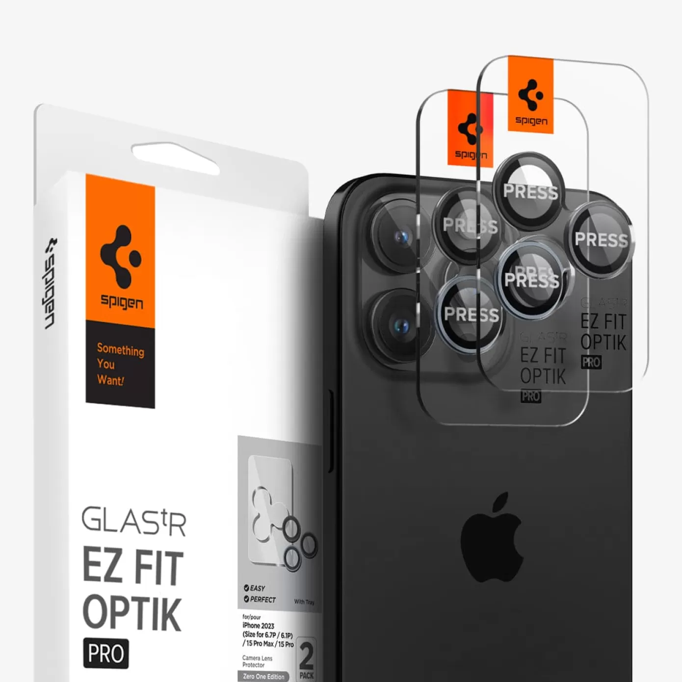 Spigen Iphone·Iphone 15 Pro Max | Iphone·Iphone 15 Pro | Optik Pro EZ Fit Zero One