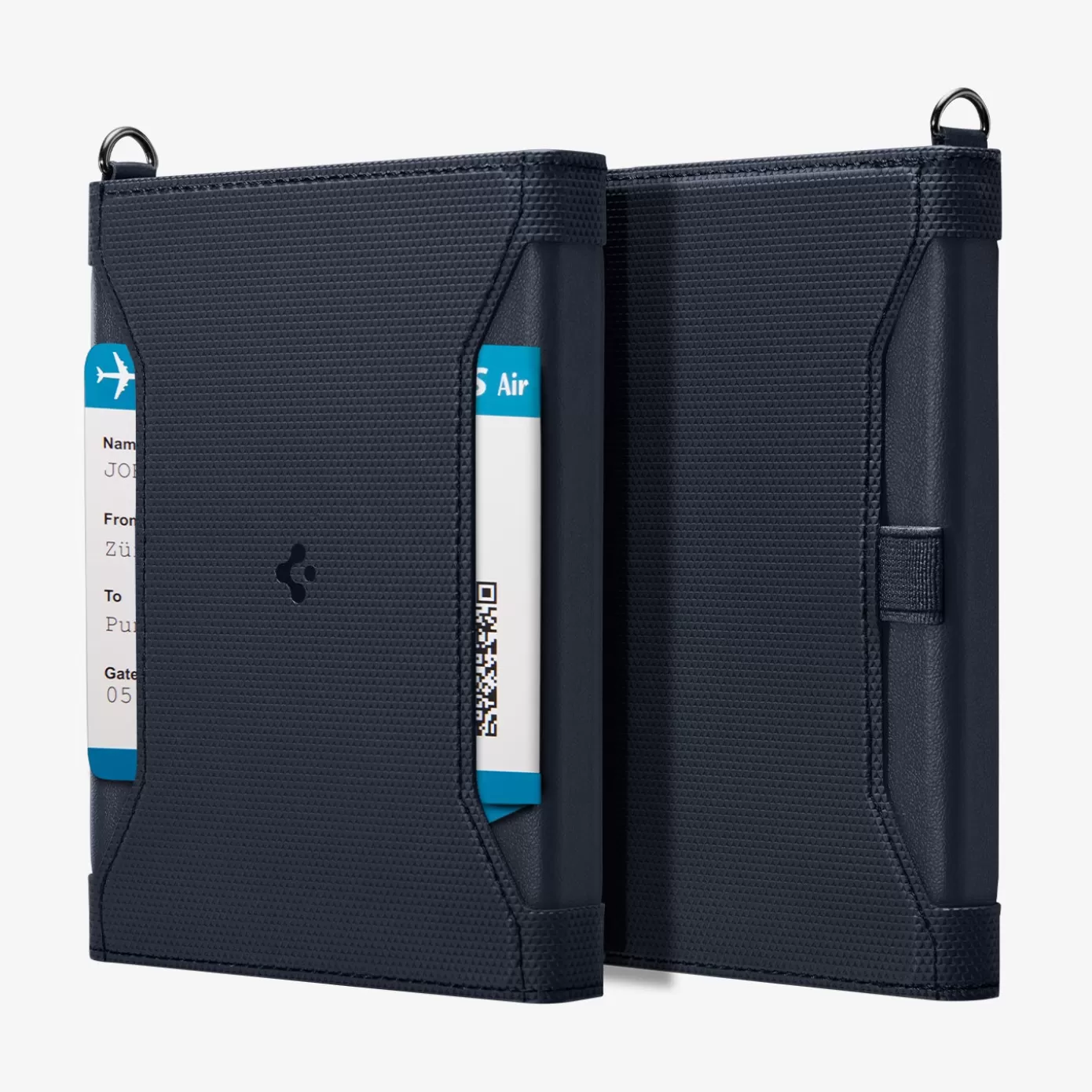 Spigen Travel Accessories | Passport Holder Navy Blue