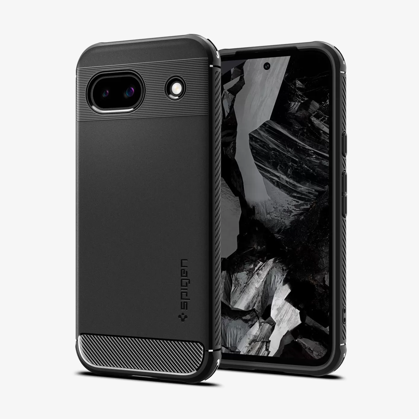 Spigen Pixel Phone·Pixel 8A | Pixel Phone·Pixel 8 Pro | Rugged Armor Matte Black