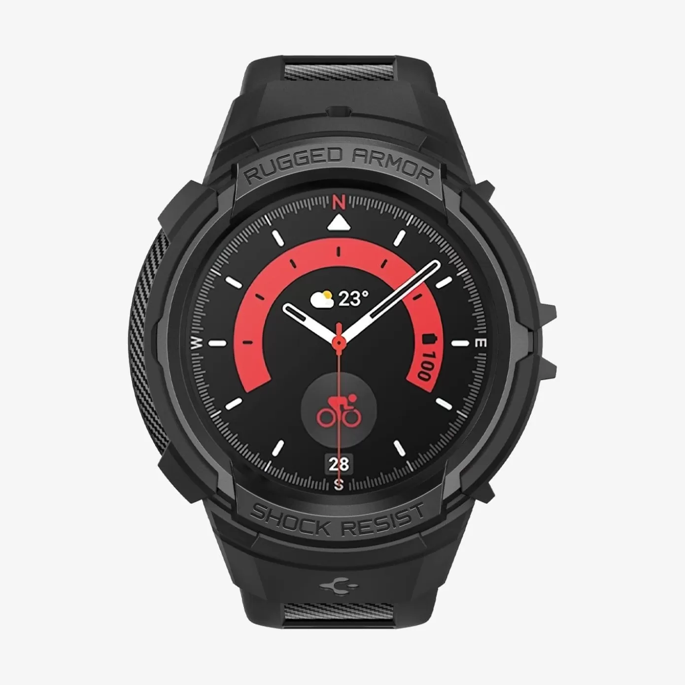 Spigen Galaxy Watch | Rugged Armor Pro Black