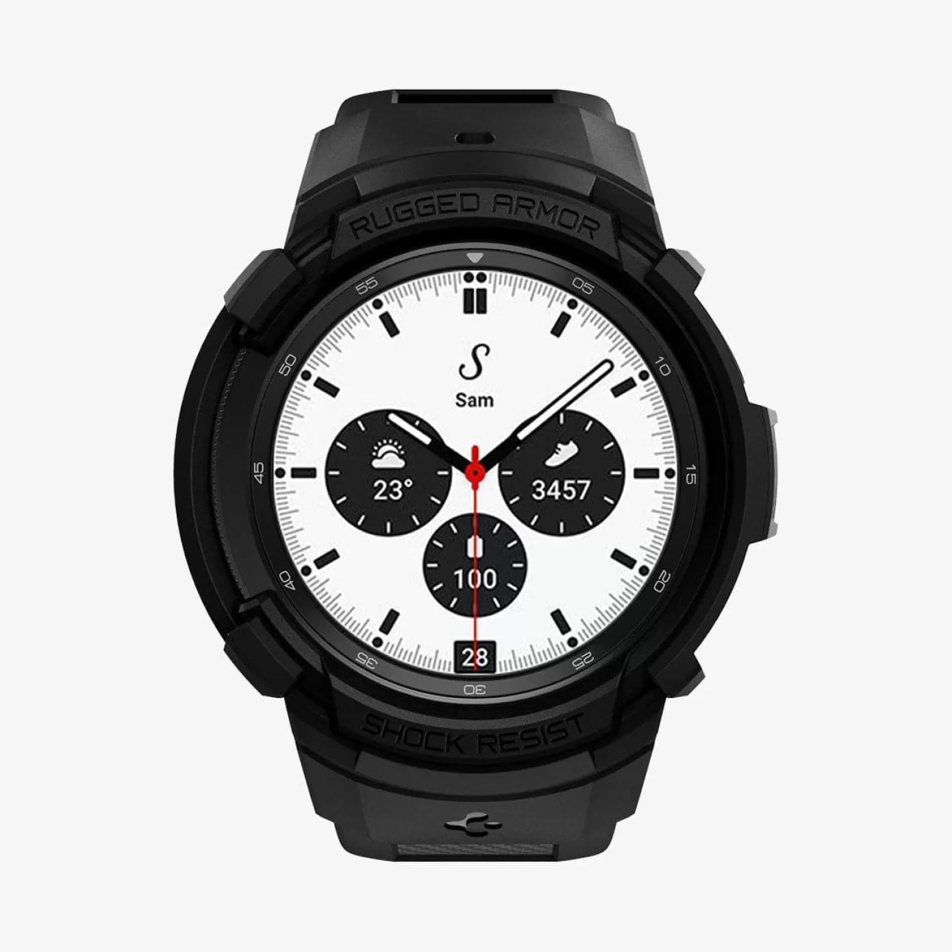 Spigen Galaxy Watch | Rugged Armor Pro Black