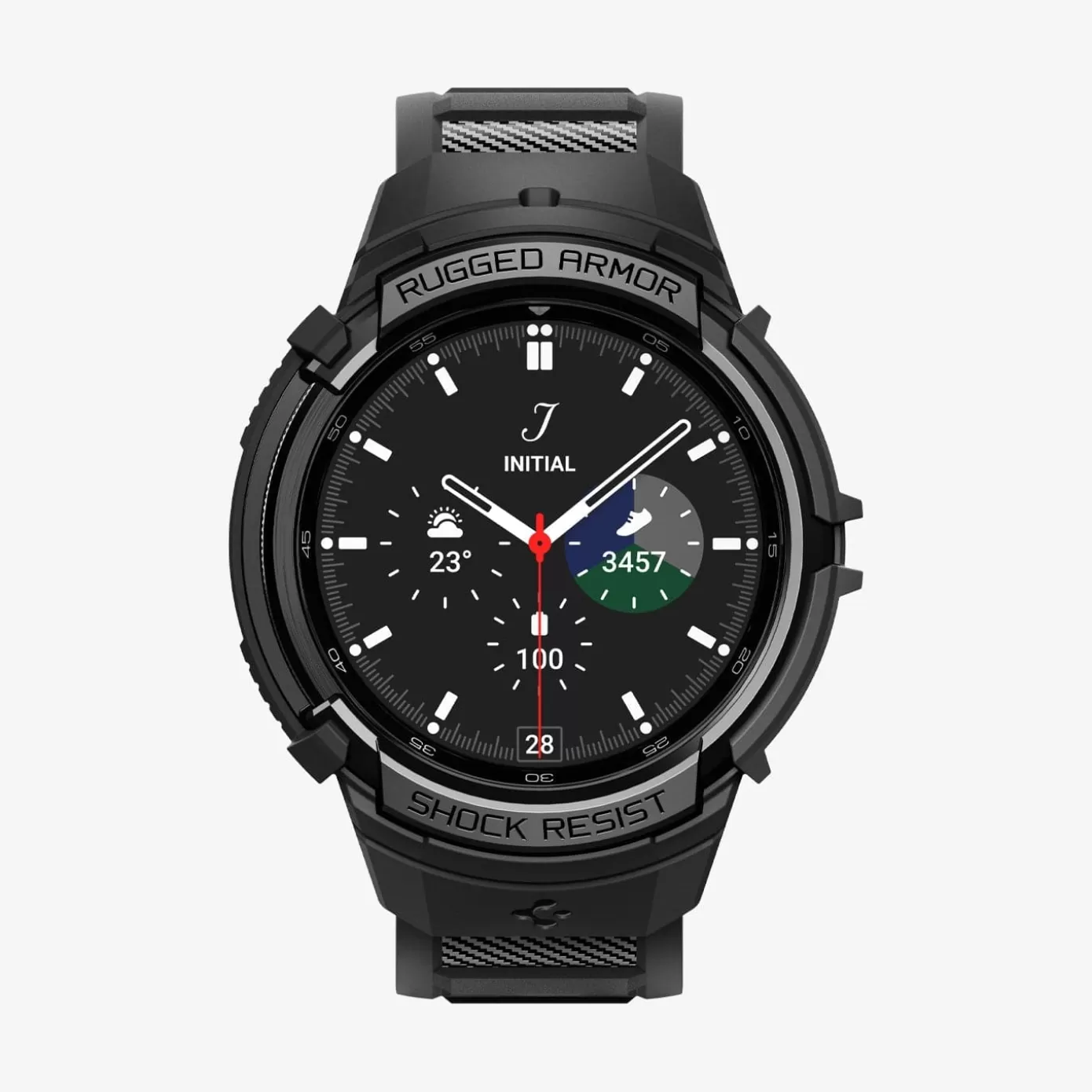 Spigen Galaxy Watch | Rugged Armor Pro Black