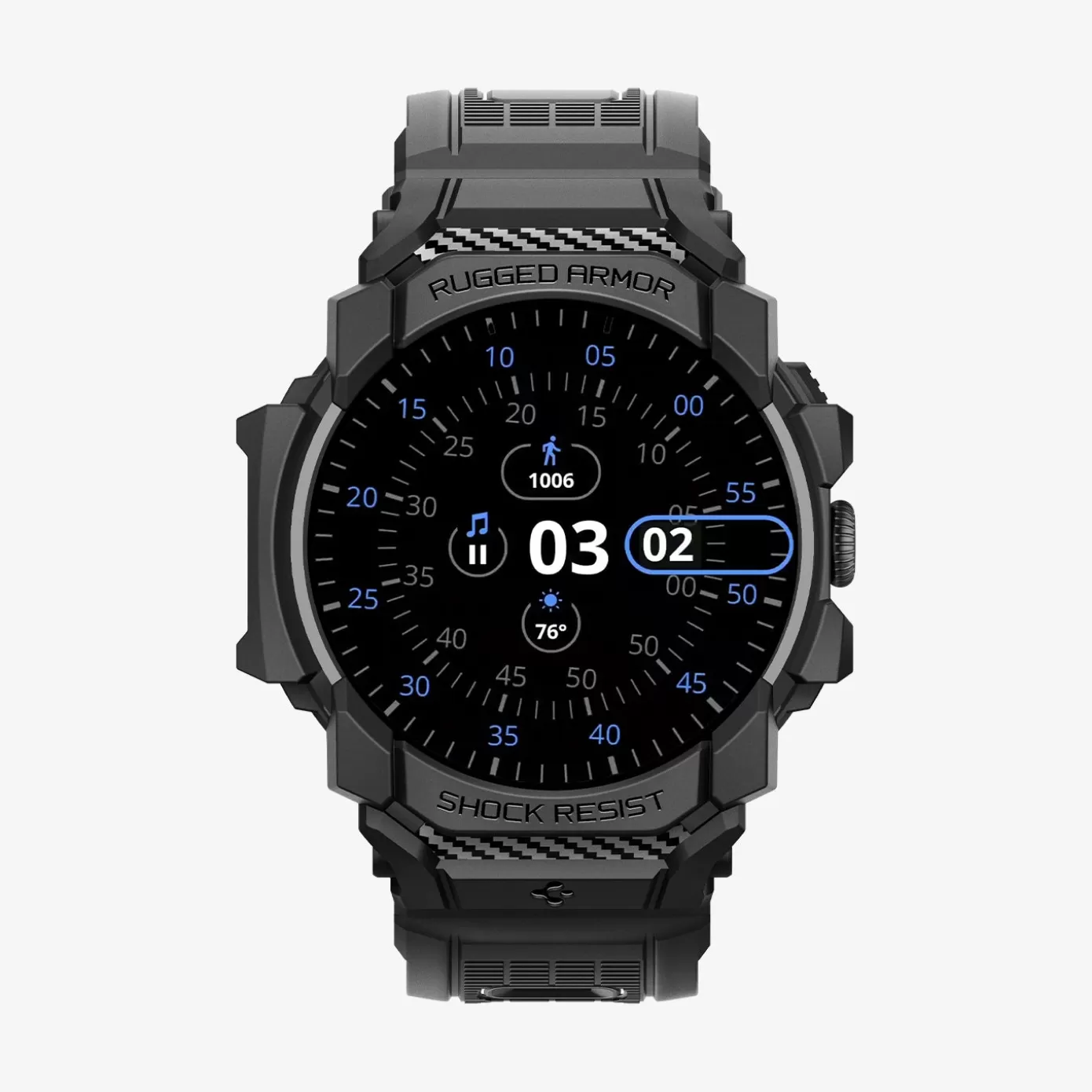 Spigen Pixel Watch | Rugged Armor Pro Black