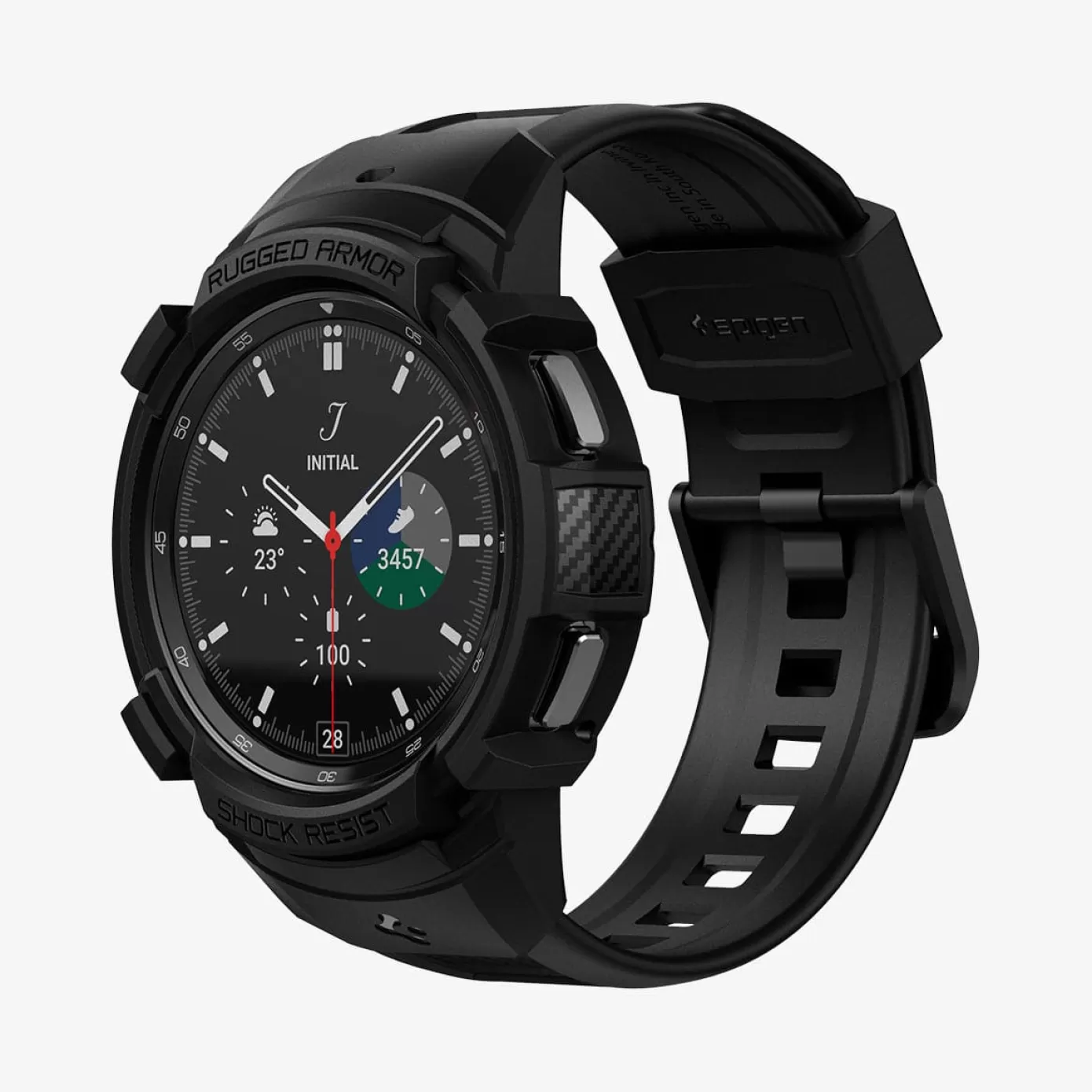 Spigen Galaxy Watch | Rugged Armor Pro Black