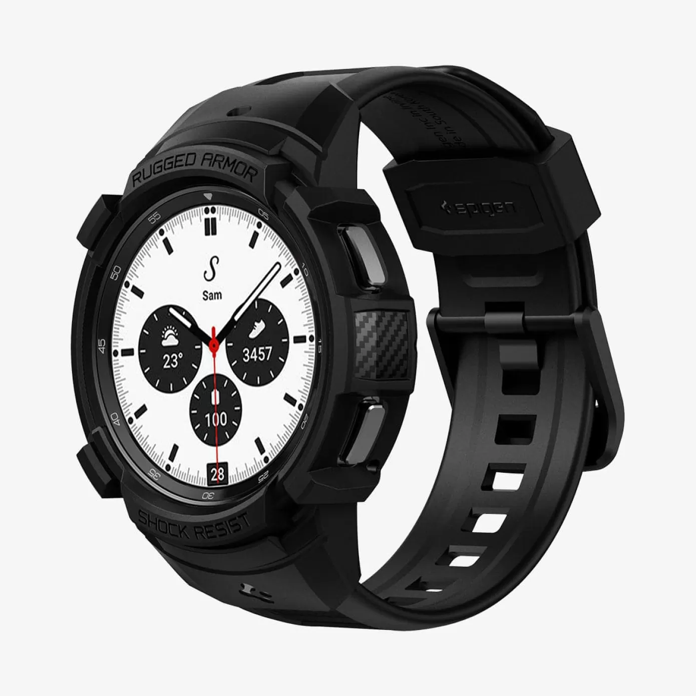 Spigen Galaxy Watch | Rugged Armor Pro Black