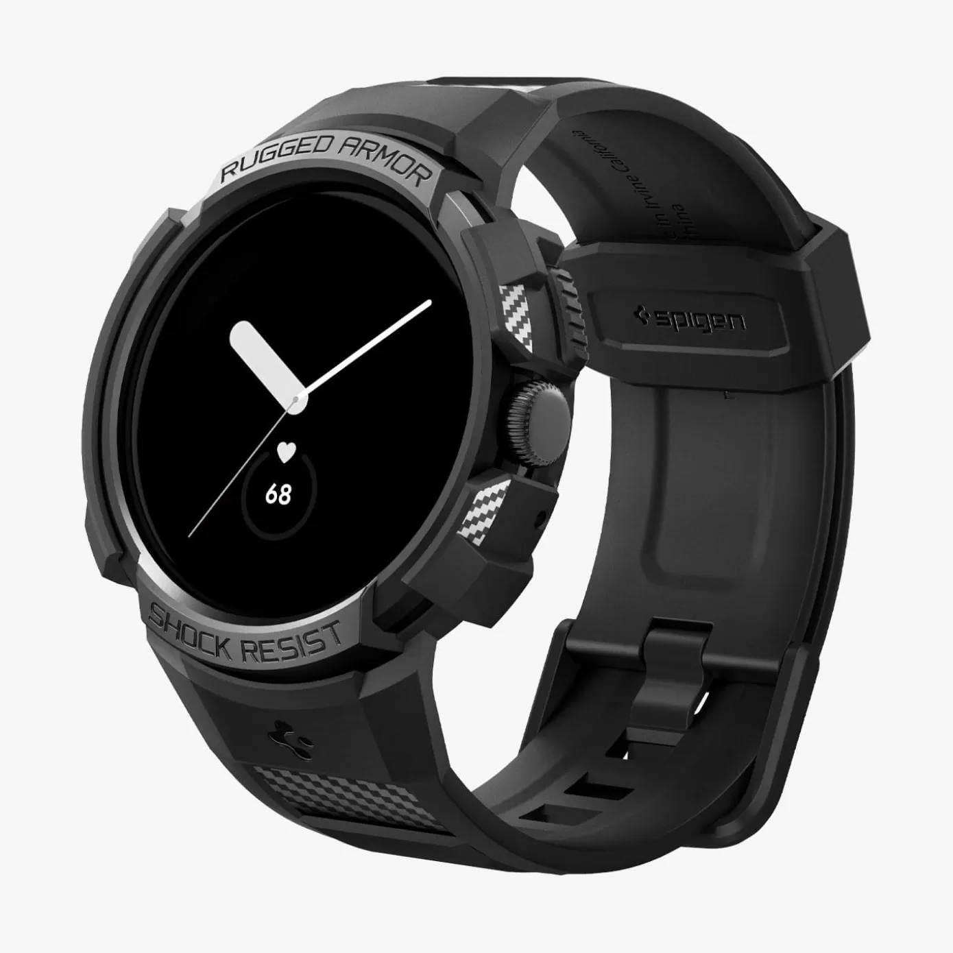 Spigen Pixel Watch | Rugged Armor Pro Black