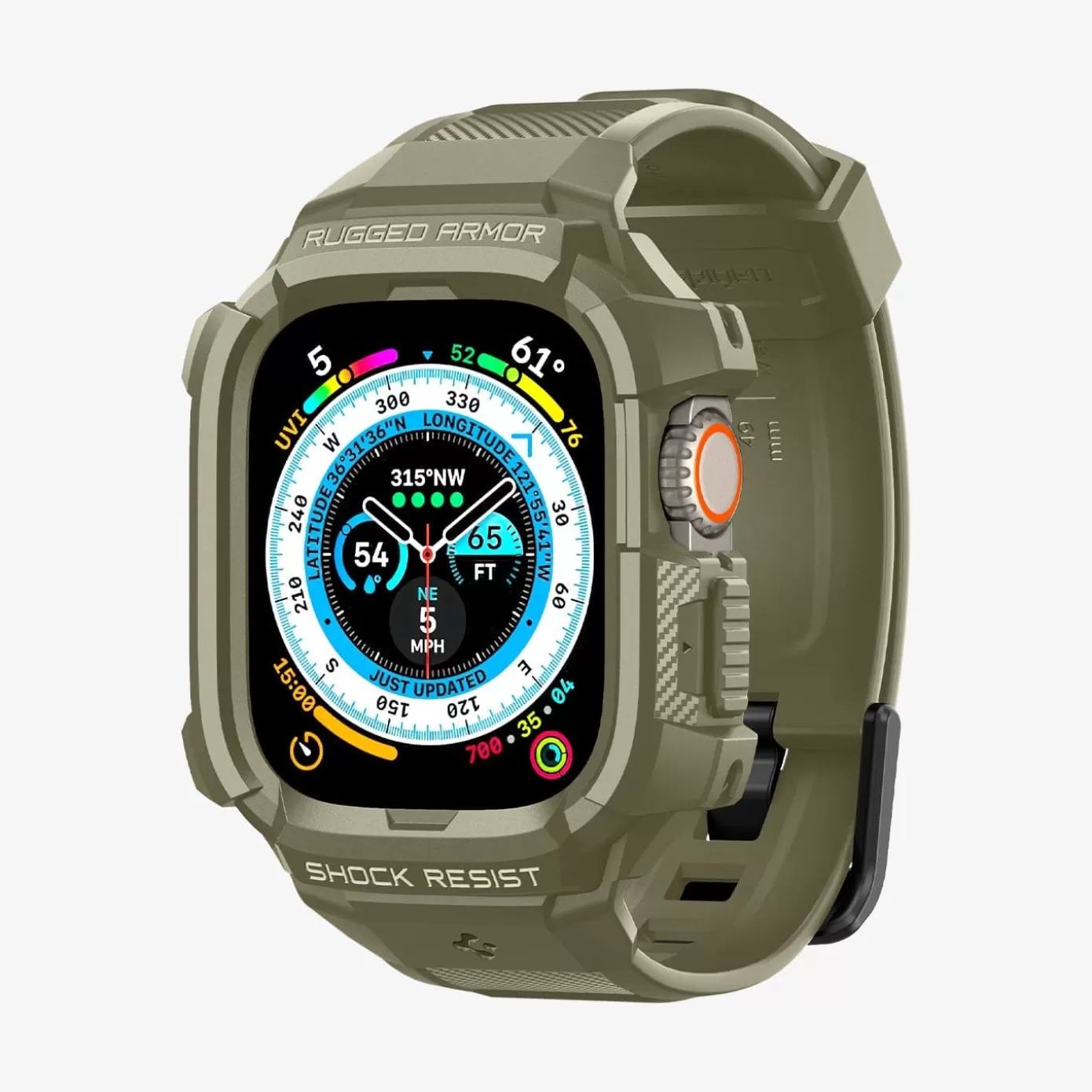 Spigen Apple Watch·Apple Watch Ultra Series | Apple Watch·Apple Watch 10 Series | Rugged Armor Pro Vintage Khaki