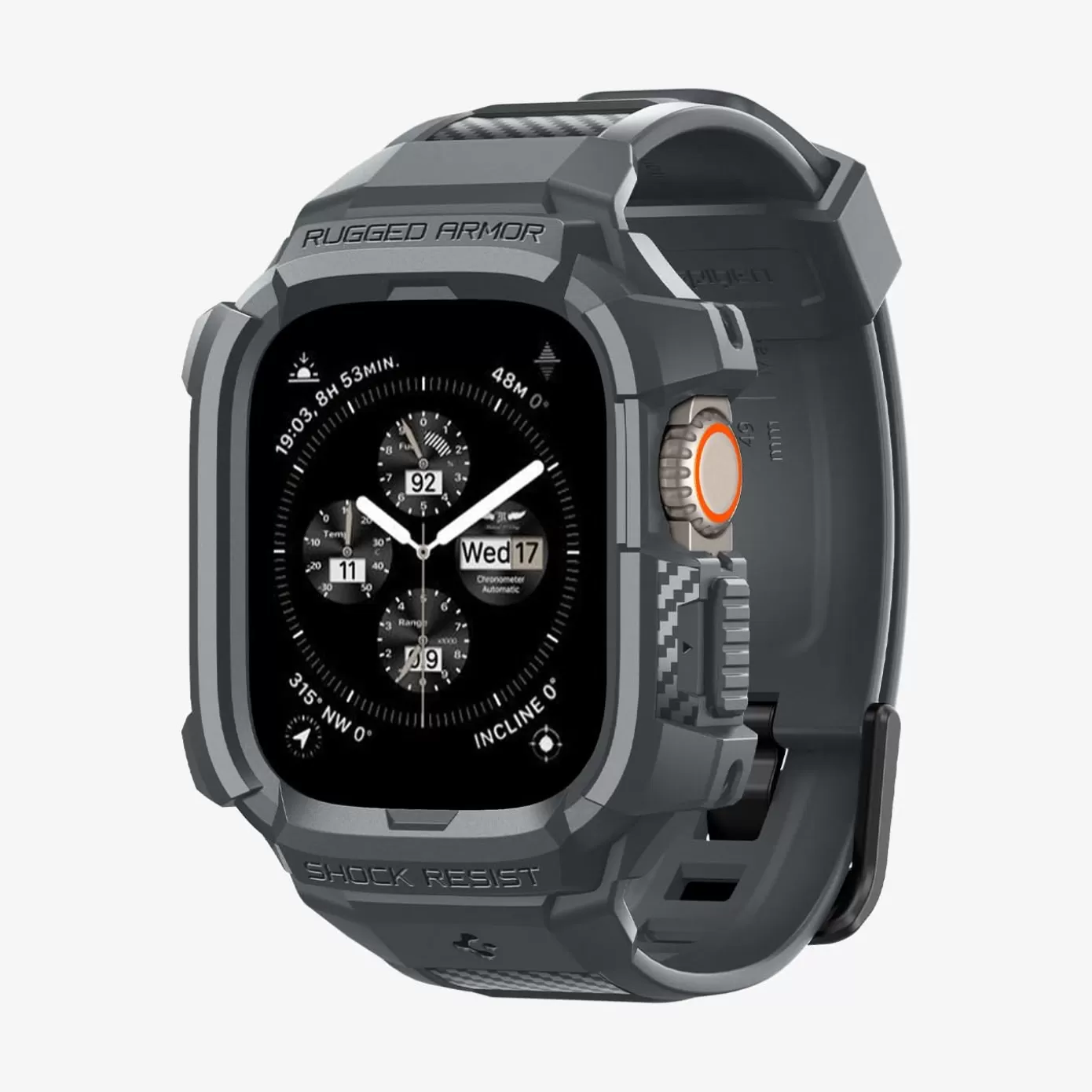 Spigen Apple Watch·Apple Watch Ultra Series | Apple Watch·Apple Watch 10 Series | Rugged Armor Pro Dark Gray