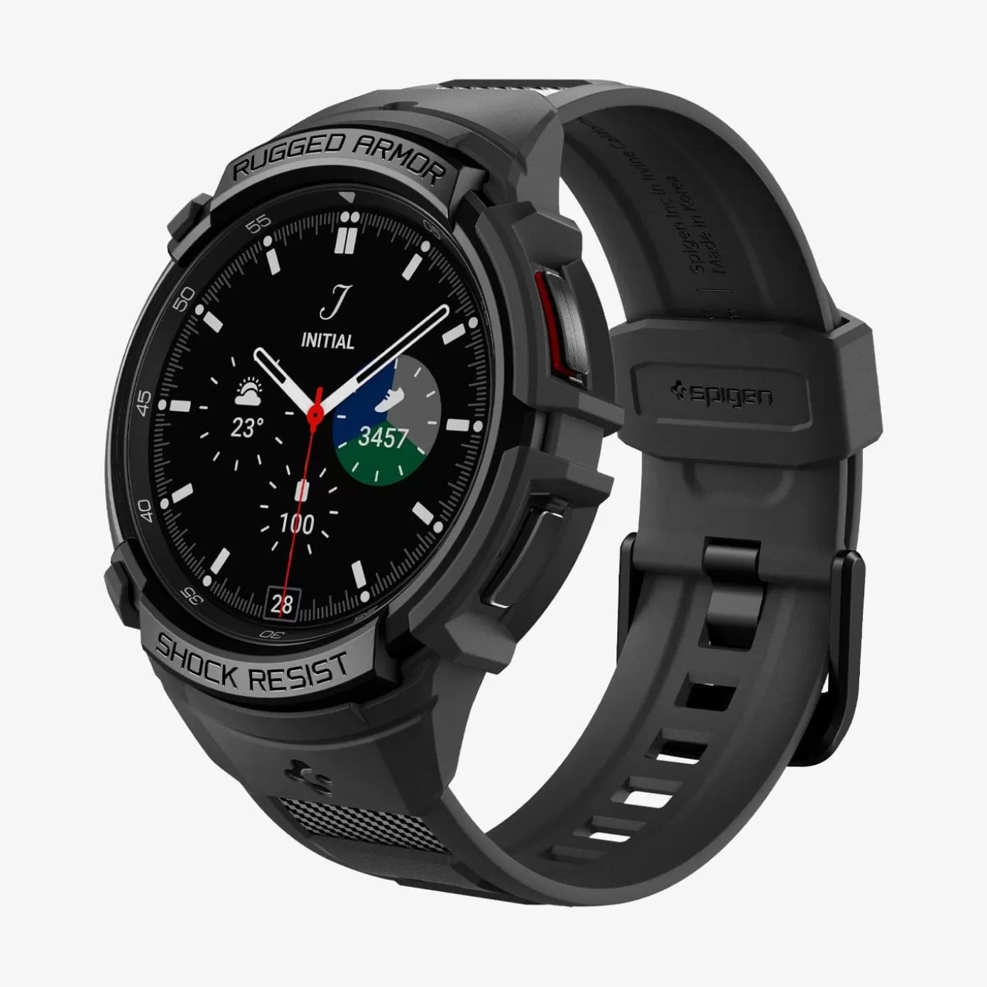 Spigen Galaxy Watch | Rugged Armor Pro Black