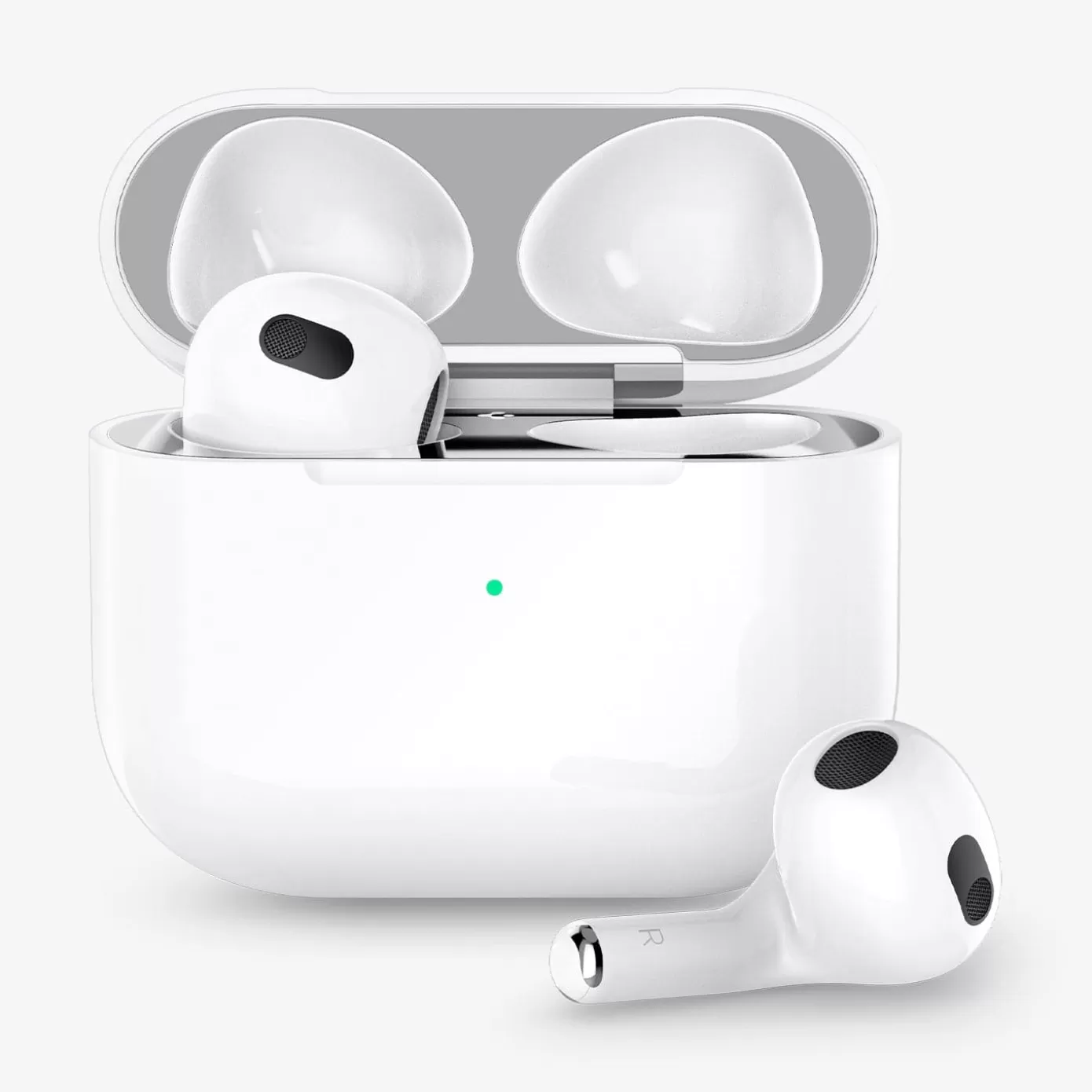 Spigen Airpods·Airpods | Shine Shield Metallic Silver