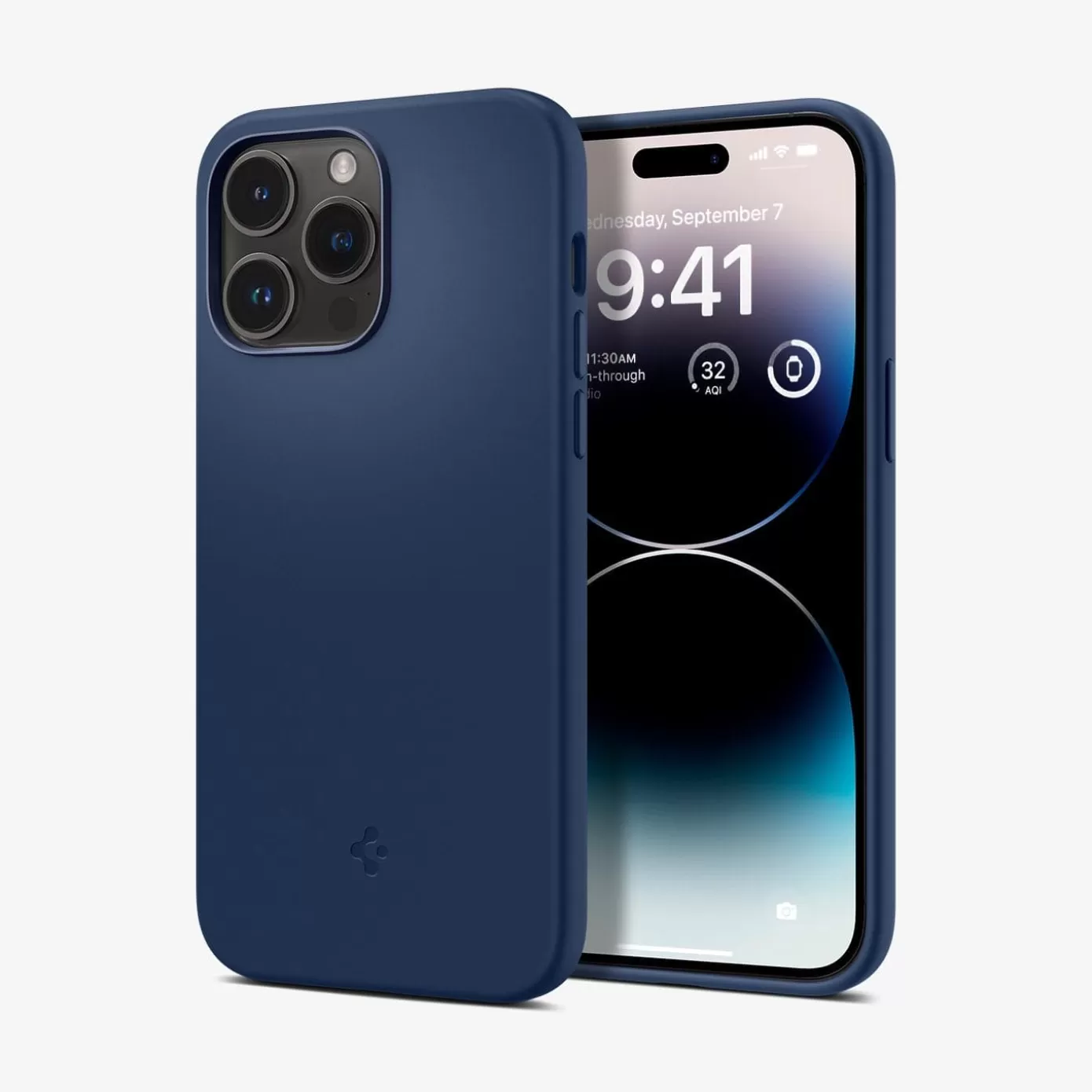 Spigen Iphone·Iphone 14 Series | Silicone Fit (MagFit) Navy Blue