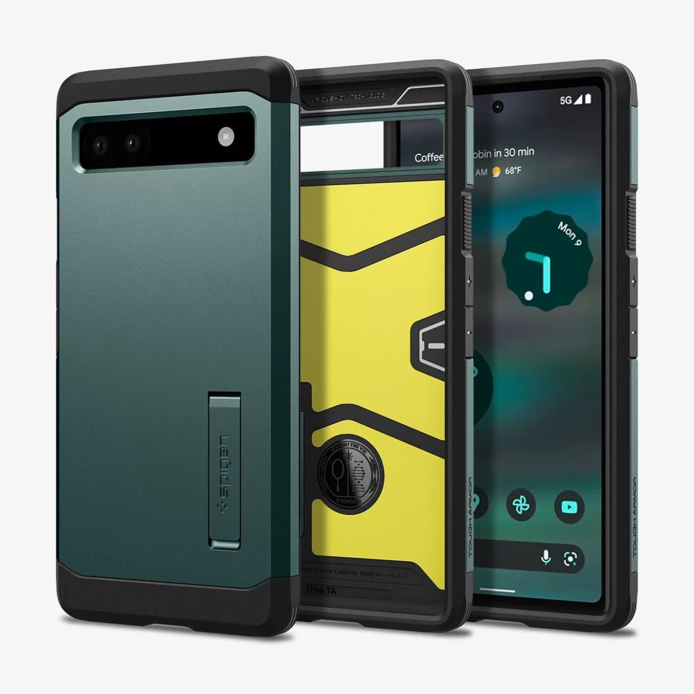 Spigen Pixel Phone·More Pixel Series | Tough Armor Midnight Green