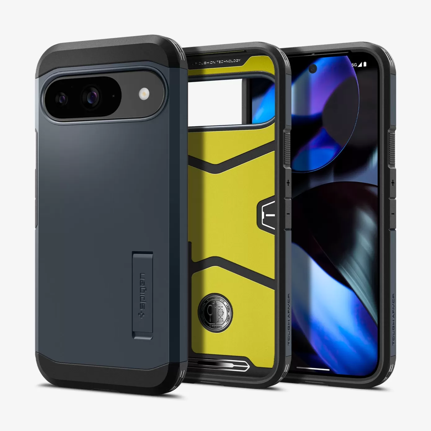 Spigen Pixel Phone·Pixel 9 Pro Xl | Pixel Phone·Pixel 9 Pro | Tough Armor Metal Slate