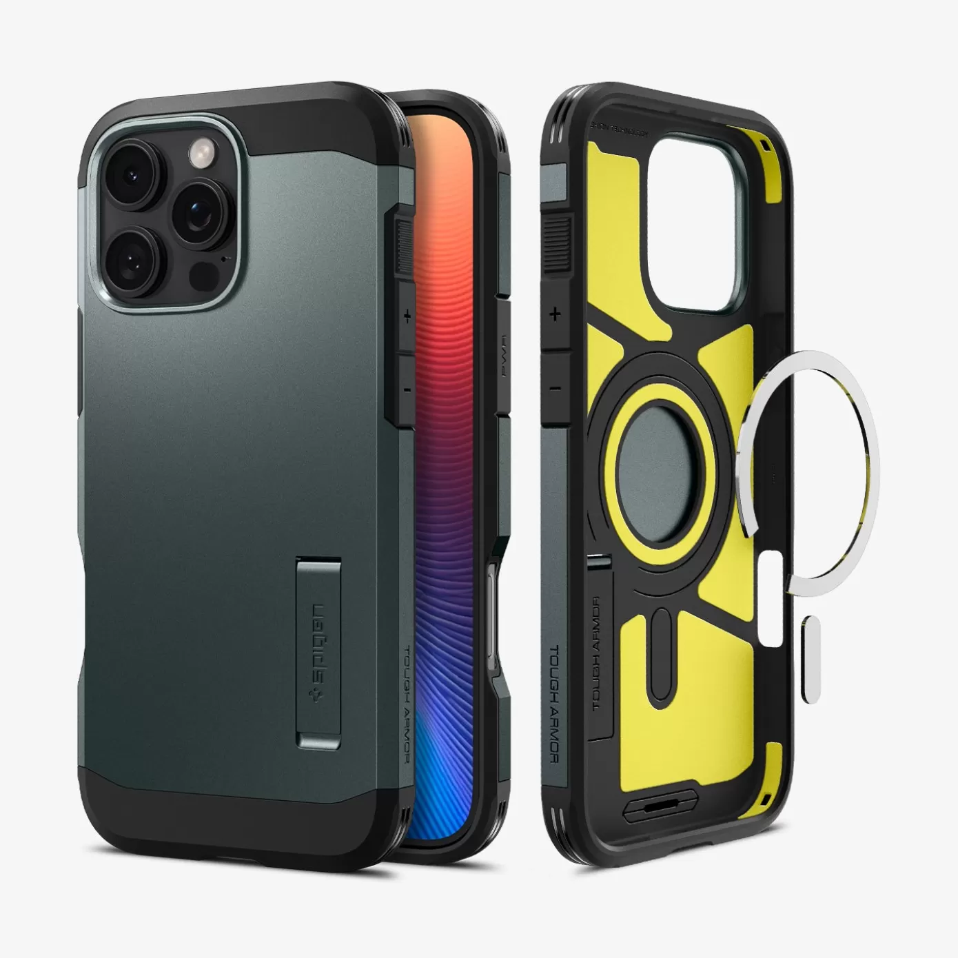 Spigen Iphone·Iphone 16 Pro Max | Iphone·Iphone 16 Pro | Tough Armor AI (MagFit) Abyss Green